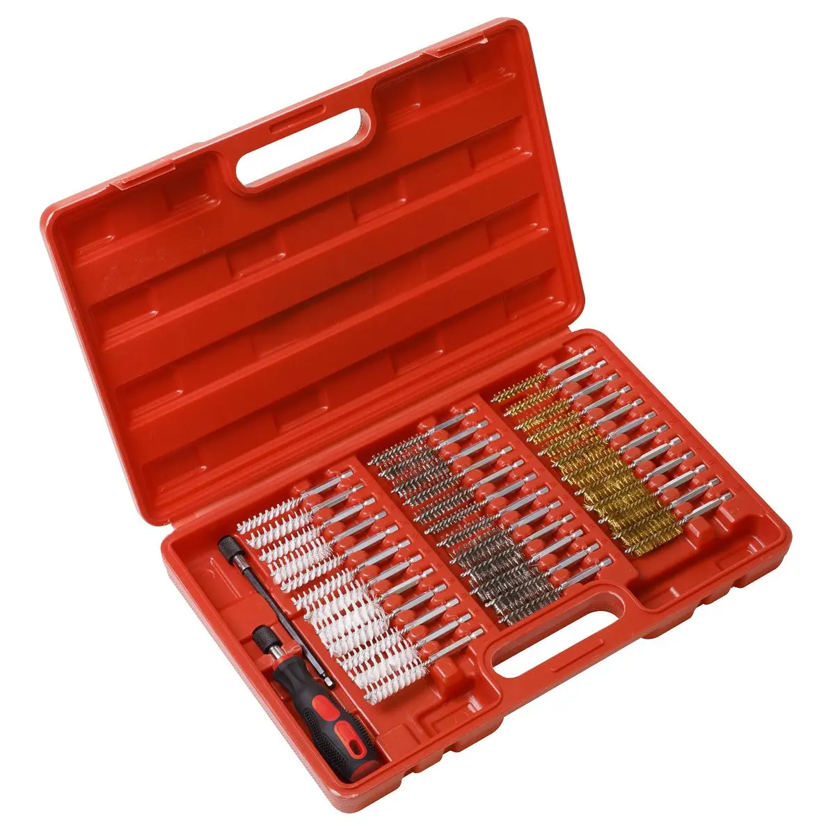 Sealey 38pc Cleaning Brush Set Injector Bore - Image 5