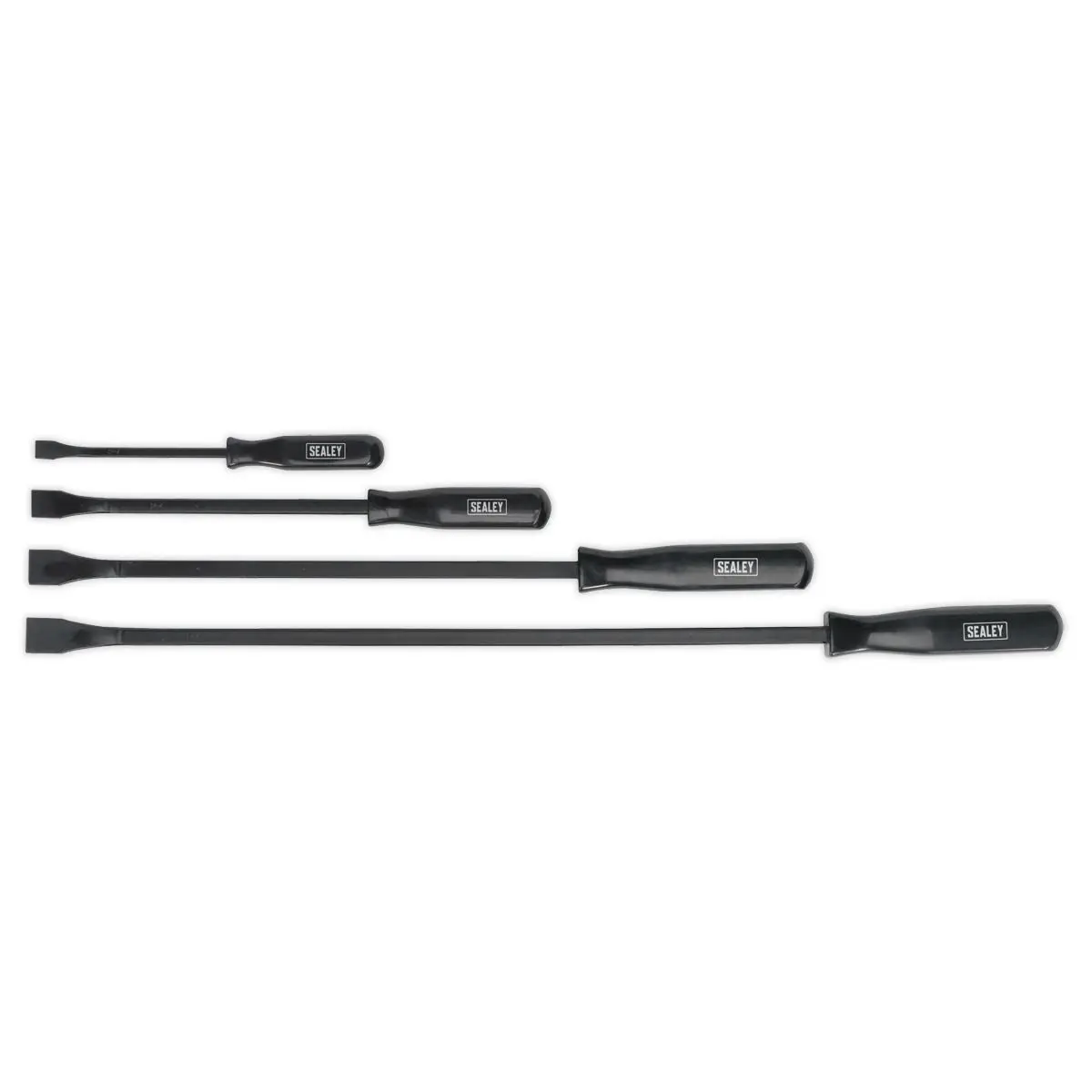 Sealey Pry Lever Bar Set Wrecking Crow Puller Prybar 200-600mm Long 4pc - Image 5