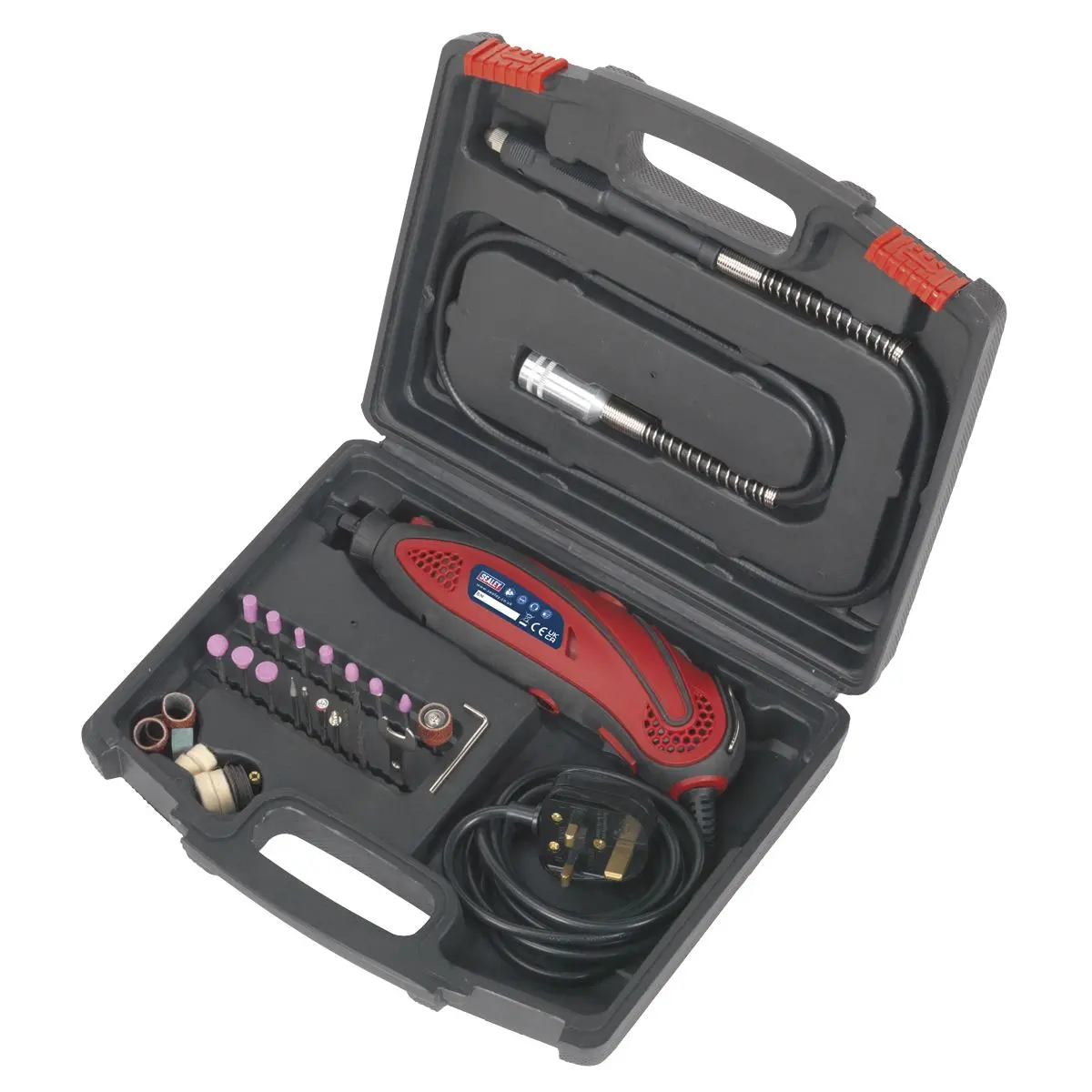 Sealey 40 Piece Multi Purpose Rotary Tool and Engraver Kit - Image 9