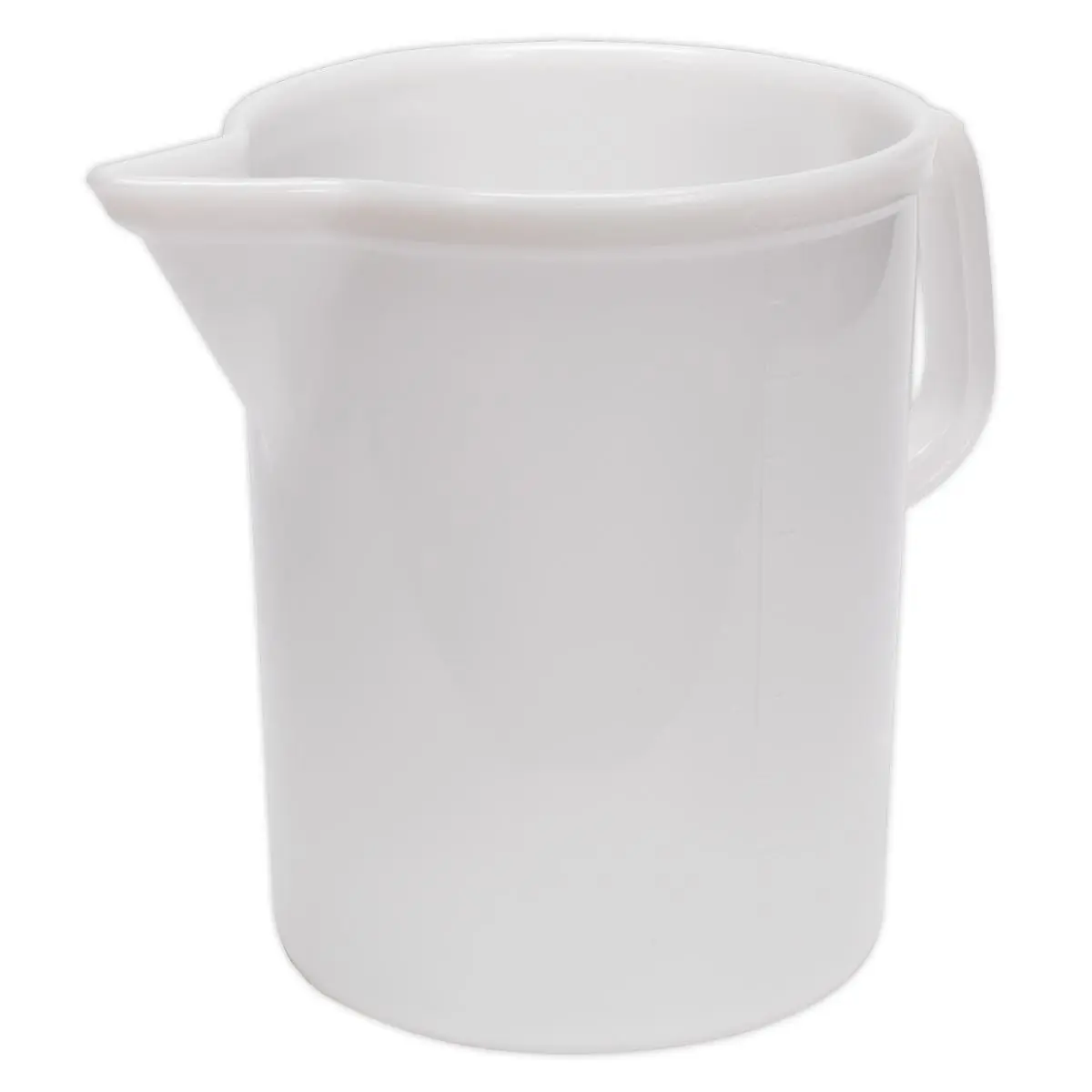 Sealey 5 Litre Measuring Jug Easy To Read Opaque Polythene Garage Fuel