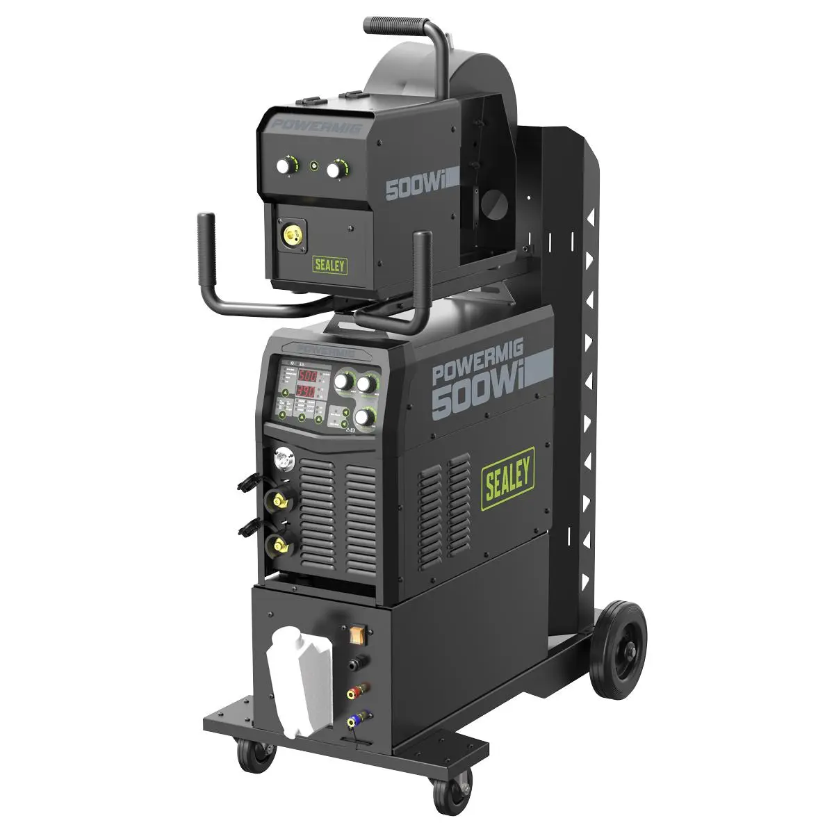 Sealey 500A Professional Gas/Gasless MIG/MMA/TIG Inverter Welder With Portable Wire Feeder & Water Cooler 415V 3ph