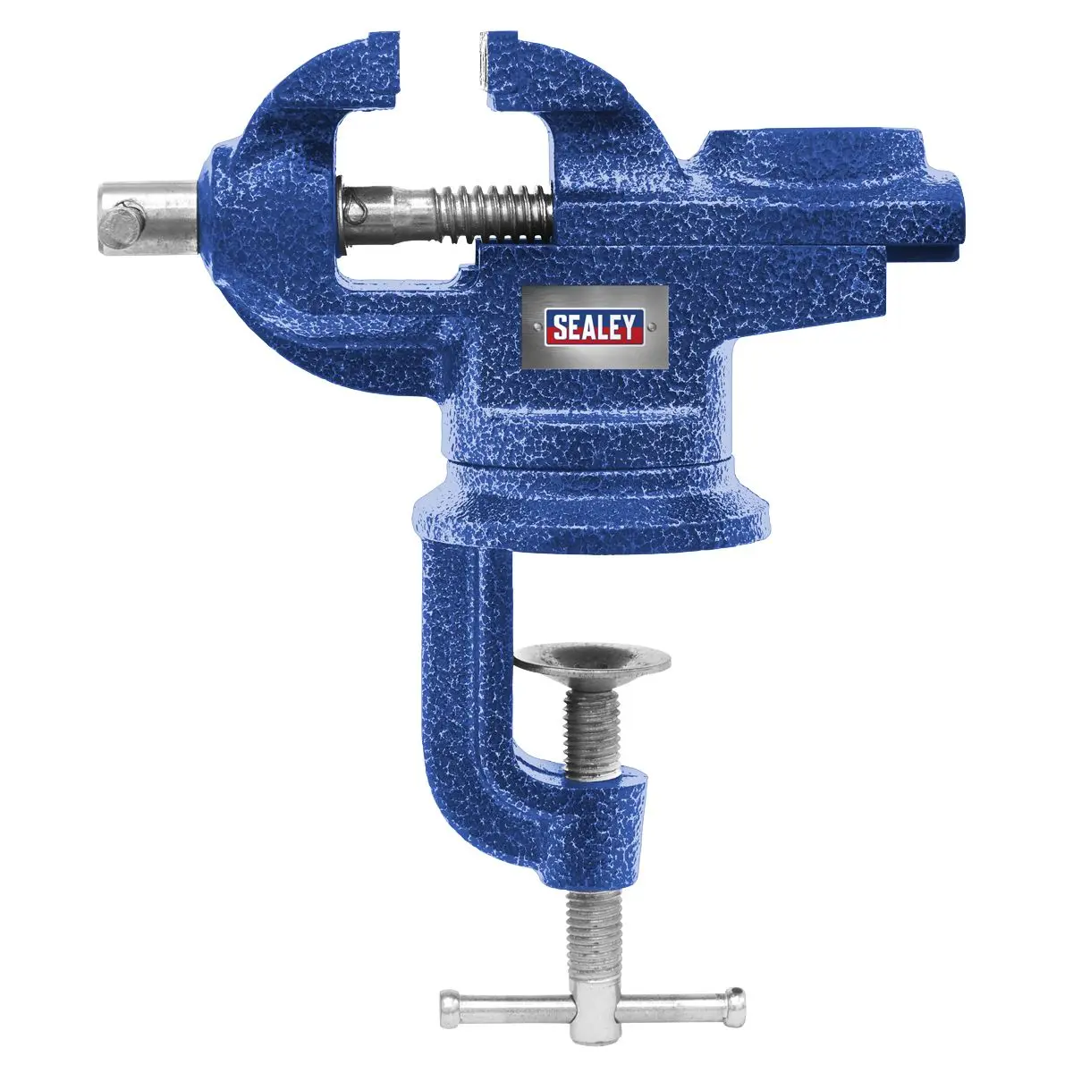 Sealey 50mm Dovetail Hobby Vice Portable Bench Table Swivel Base - Image 4