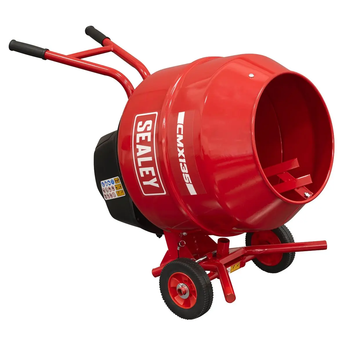 Sealey 135L Cement Mixer with Stand 550W - Image 7