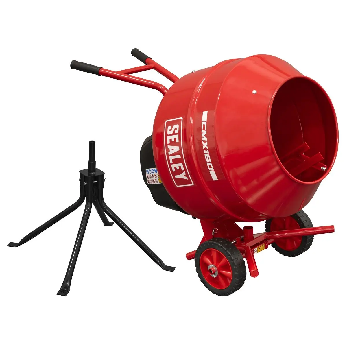Sealey 160L Cement Mixer with Stand 650W - Image 4