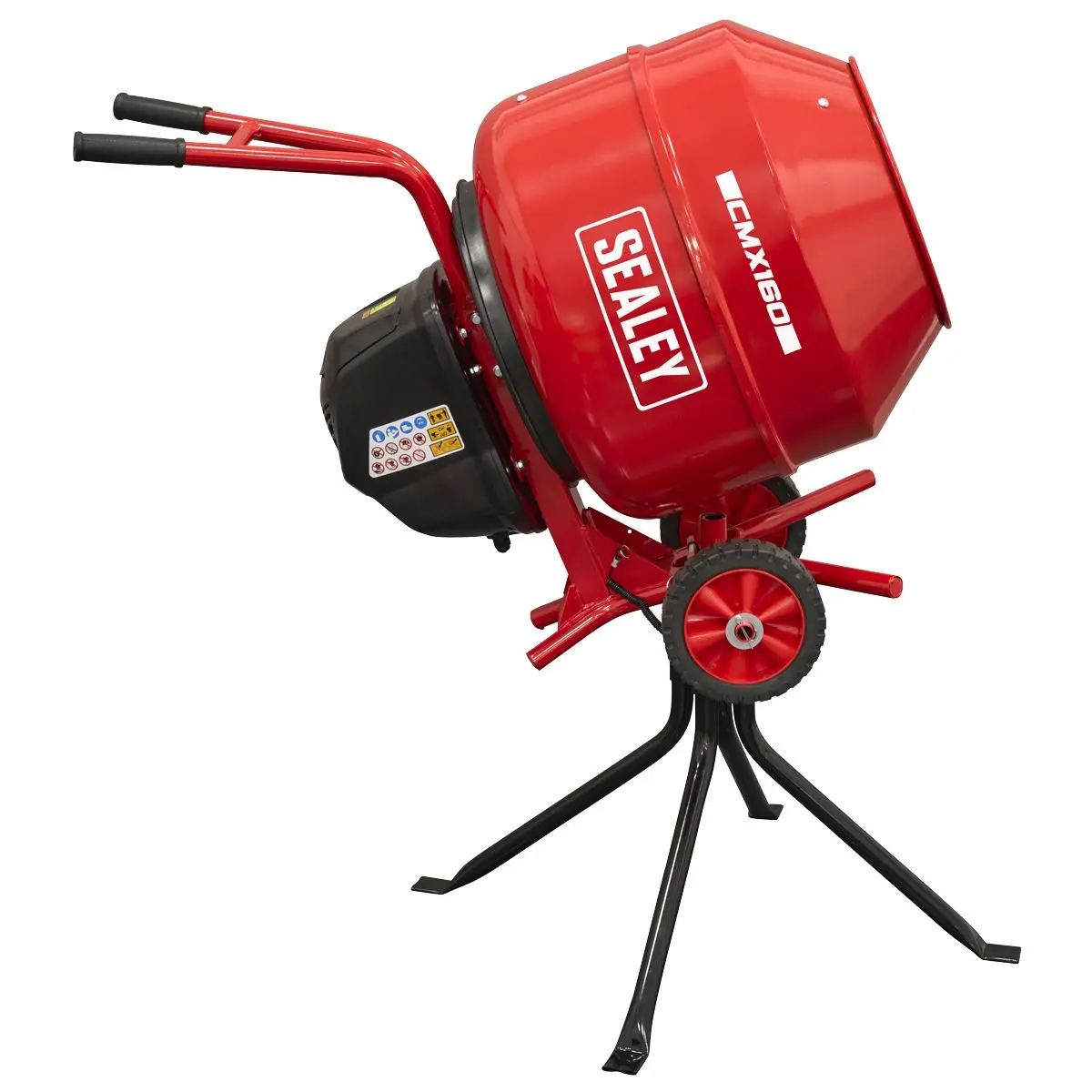 Sealey 160L Cement Mixer with Stand 650W - Image 5