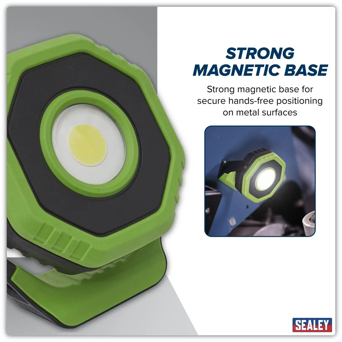 Sealey 7W COB LED 360° Rechargeable Pocket Floodlight with Magnet 700 Lumens - Image 13