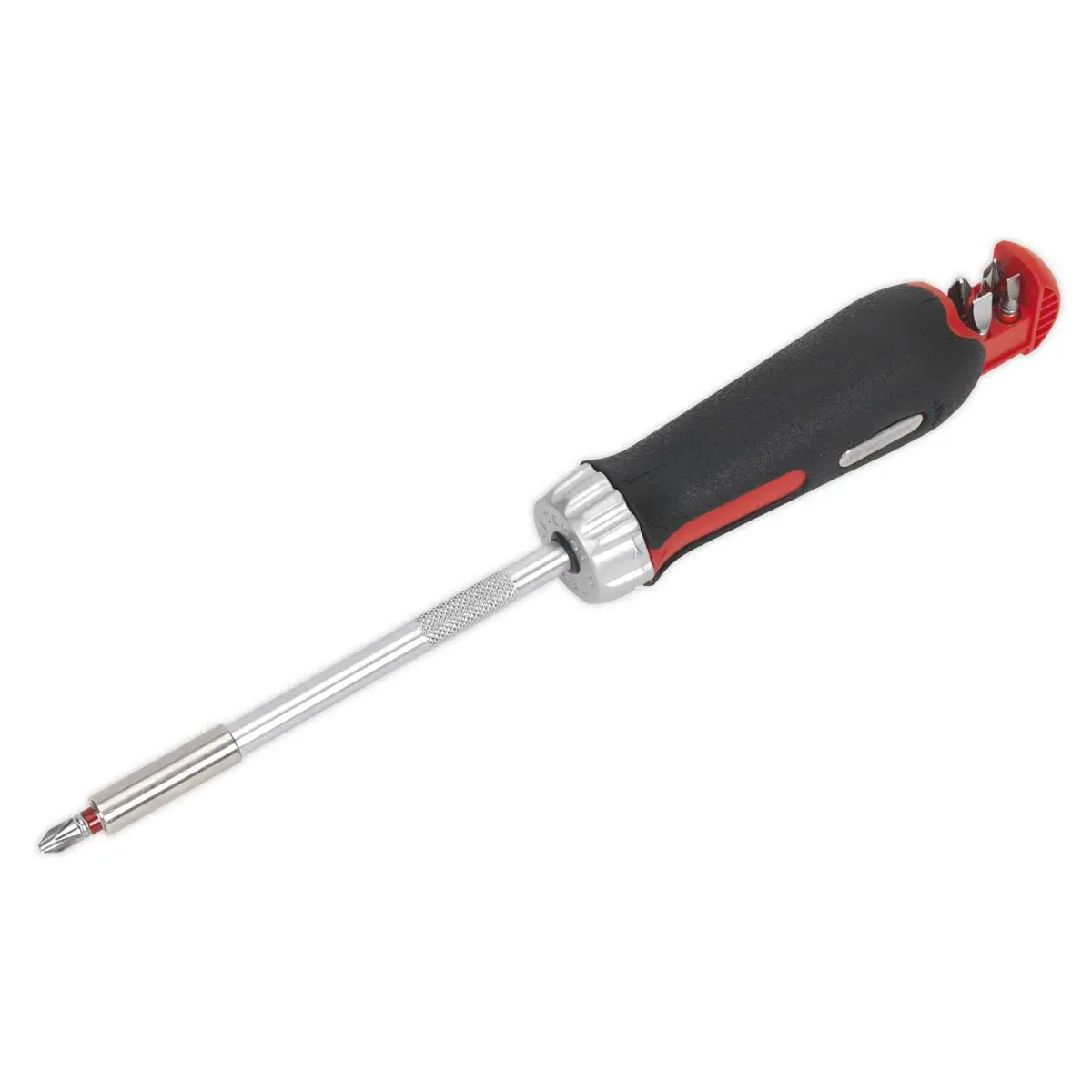 Sealey 8 Piece Platinum Series Fine Tooth Ratchet Screwdriver Bit Set Reversible - Image 2
