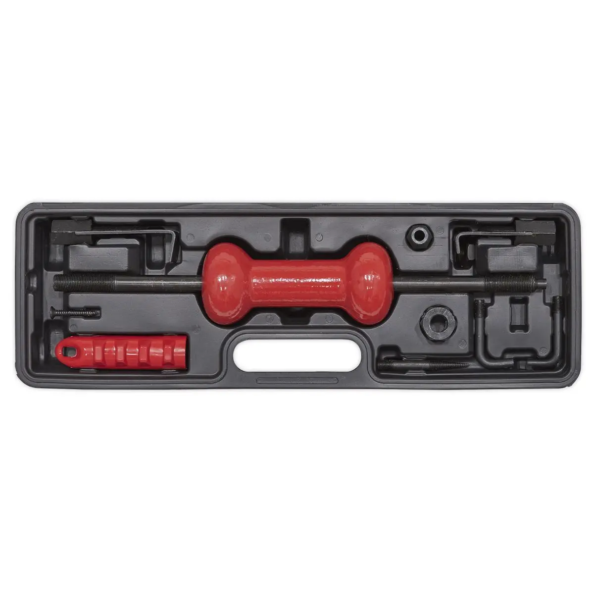 Sealey Slide Hammer Kit Carry Case Hooks Adaptor Screws Dent Panel Puller 9pc - Image 3