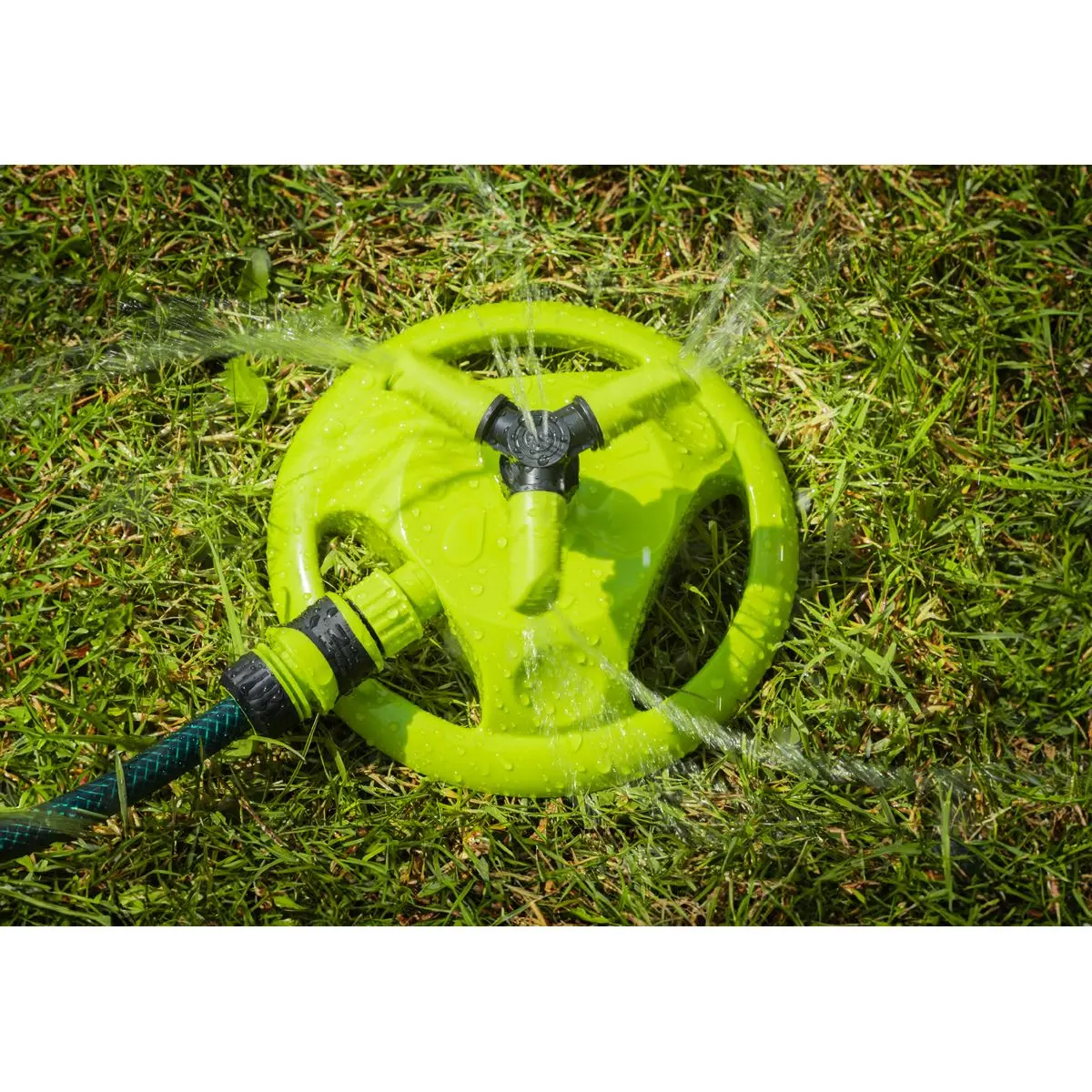 Sealey Adjustable Rotating Garden Sprinkler 3-Arm - Image 4