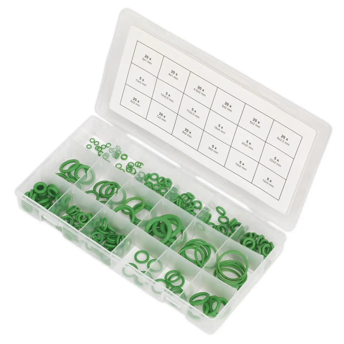 Sealey Air Conditioning Rubber O-Ring Assortment 225pc - Metric - Image 4