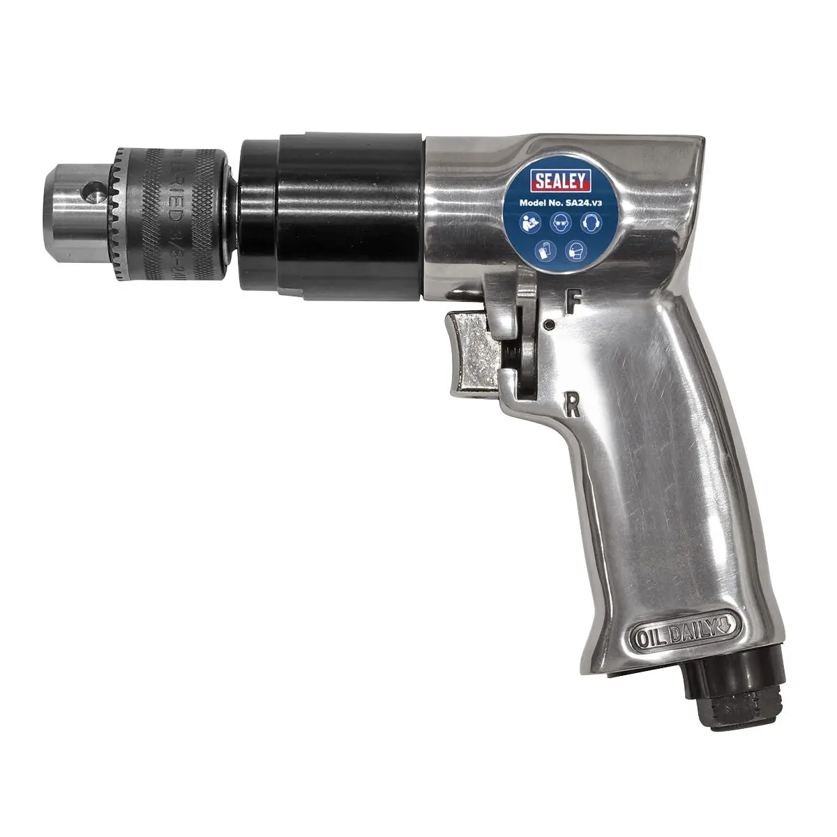 Sealey Air Drill Ø10mm 1800rpm Reversible - Image 3