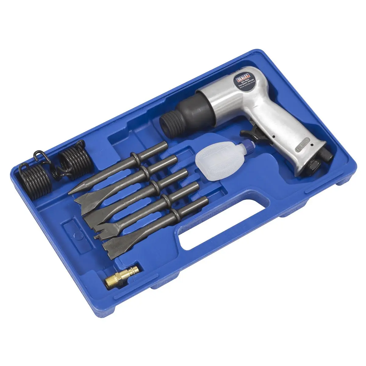 Sealey Air Hammer Kit with Chisels Medium Stroke - Image 4