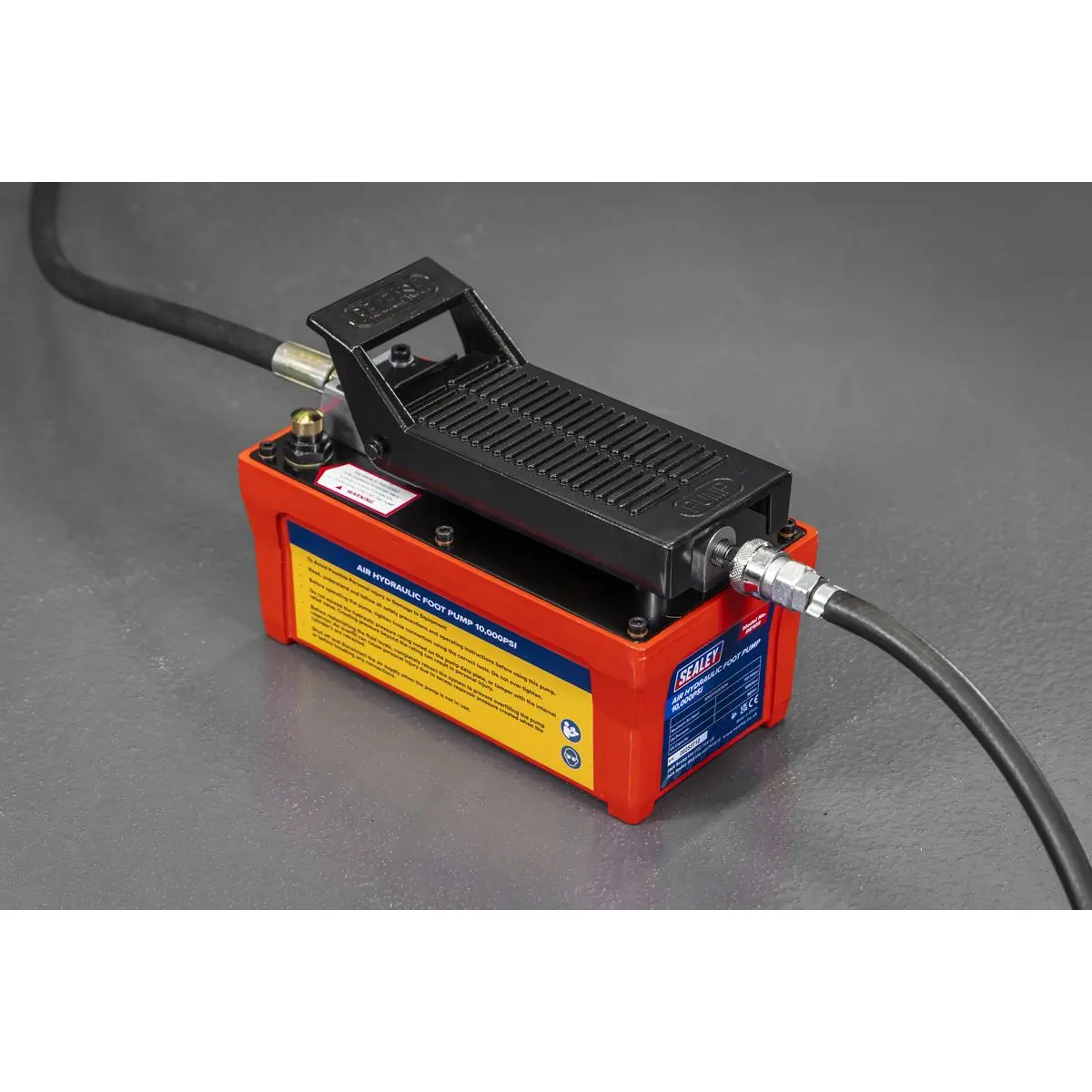Sealey Air Hydraulic Foot Pump 10,000psi - Image 5