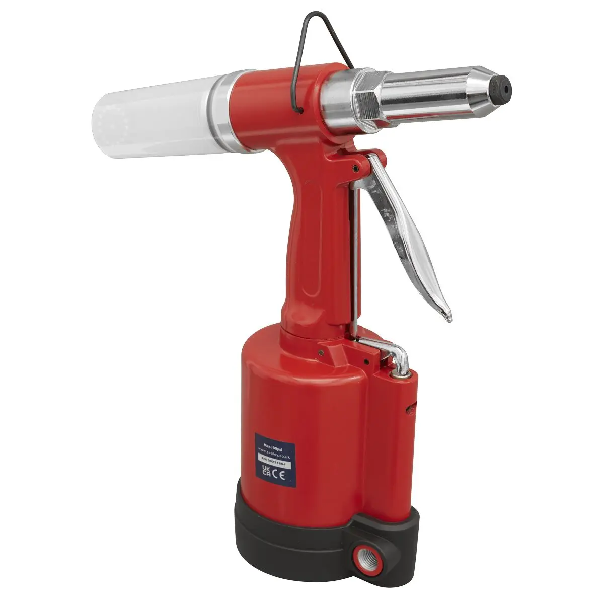 Sealey Air/Hydraulic Riveter 3/16" Steel Aluminium & Stainless Steel Rivets - Image 3