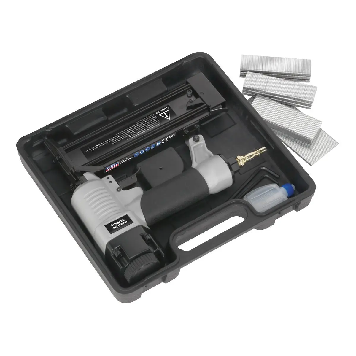 Sealey Air Nail Gun 15-50mm Capacity 1/4" BSP 18 Gauge Brad Nailer - Image 5