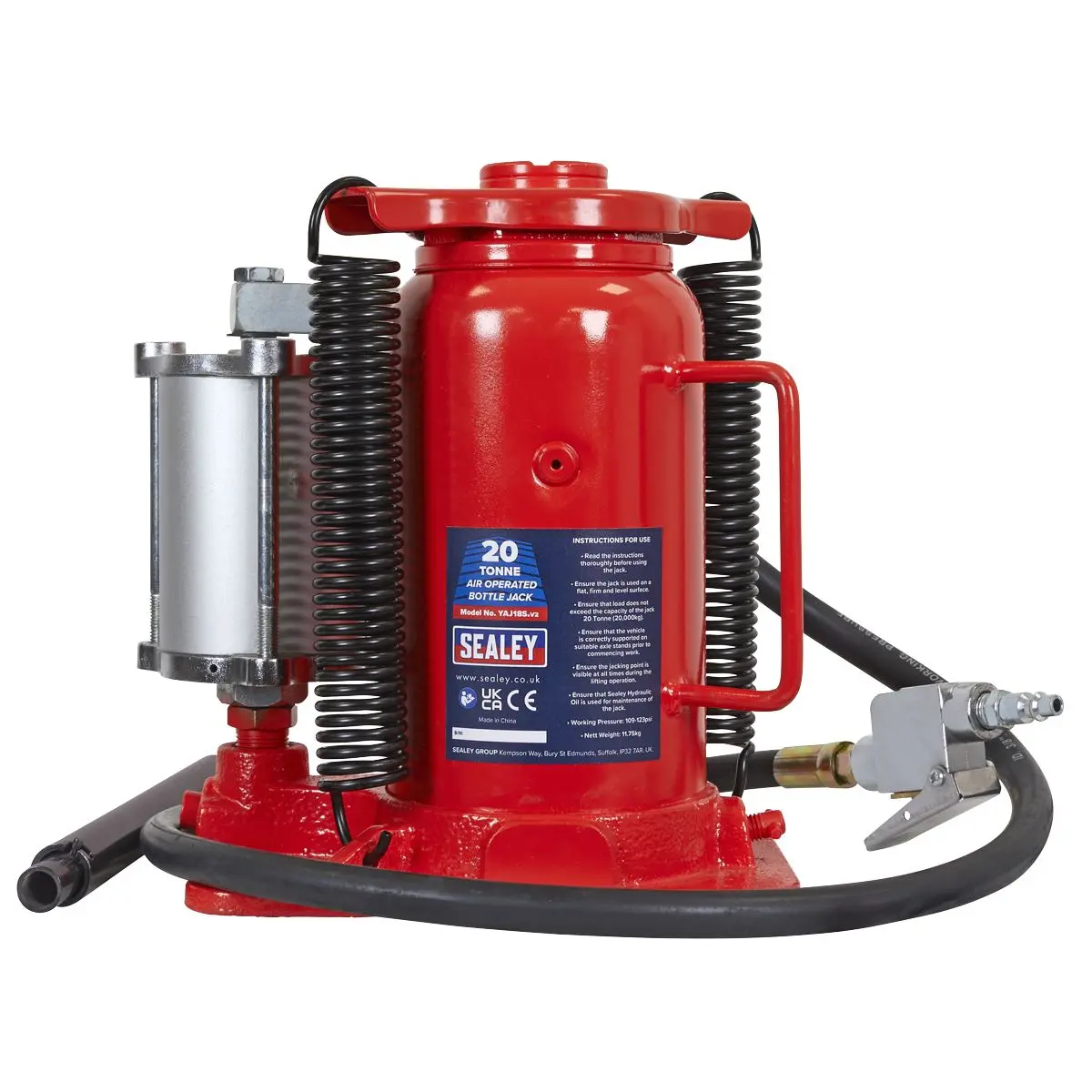 Sealey Air Operated Bottle Jack 20 Tonne - Image 3