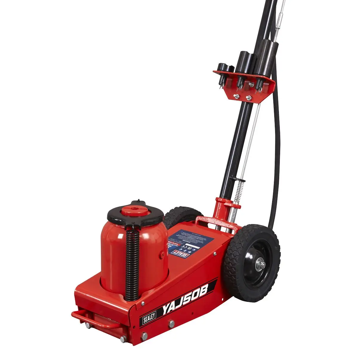 Sealey Air Operated Single Stage Trolley Jack 50 Tonne - Image 3