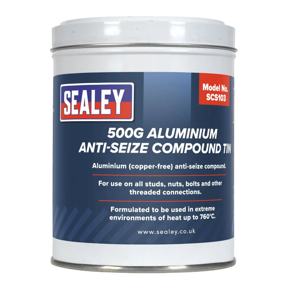 Sealey Aluminium Anti-Seize Compound 500g Tin - Image 2