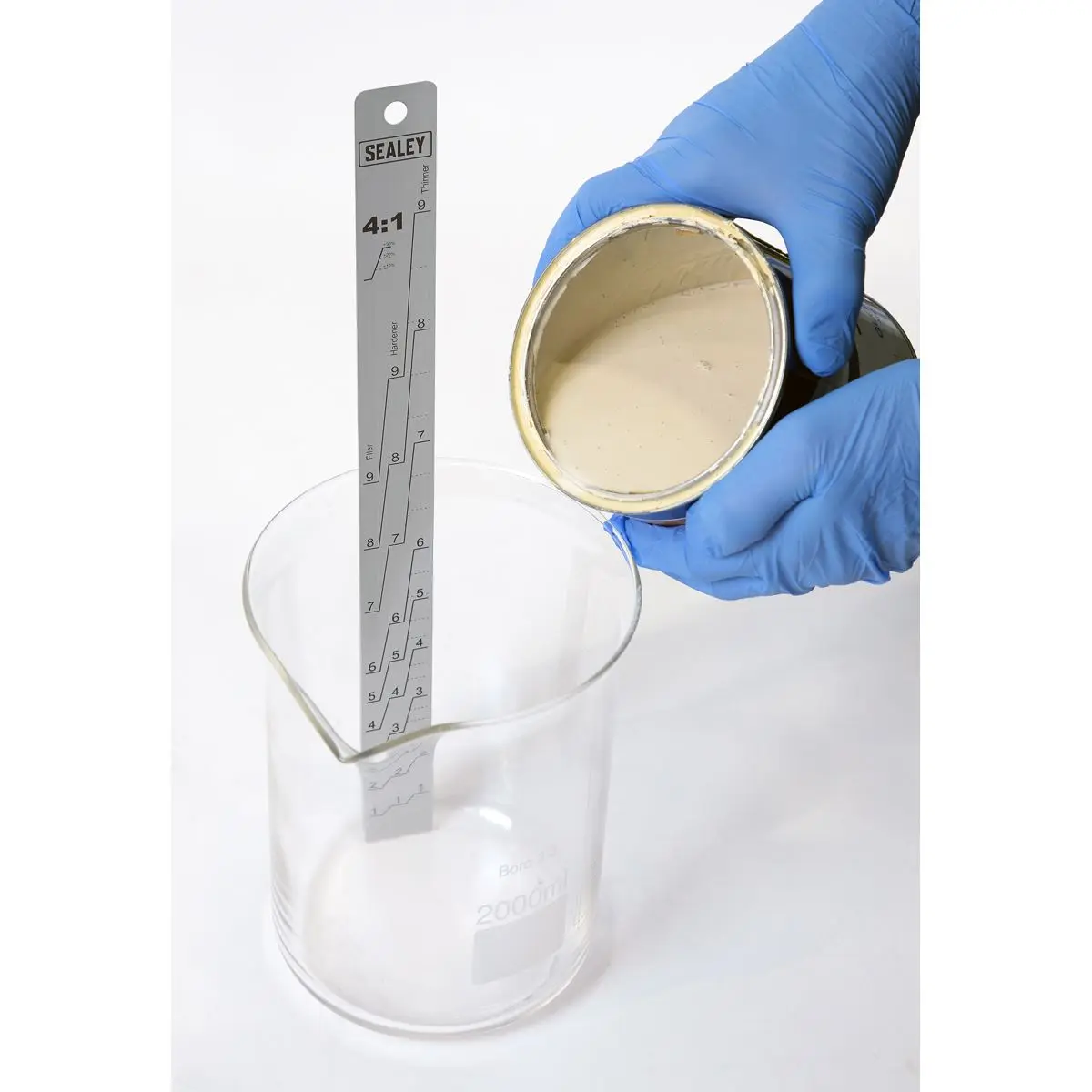 Sealey Aluminium Paint Mixing Measuring Stick 2:1/4:1 Ratio Double Sided - Image 5
