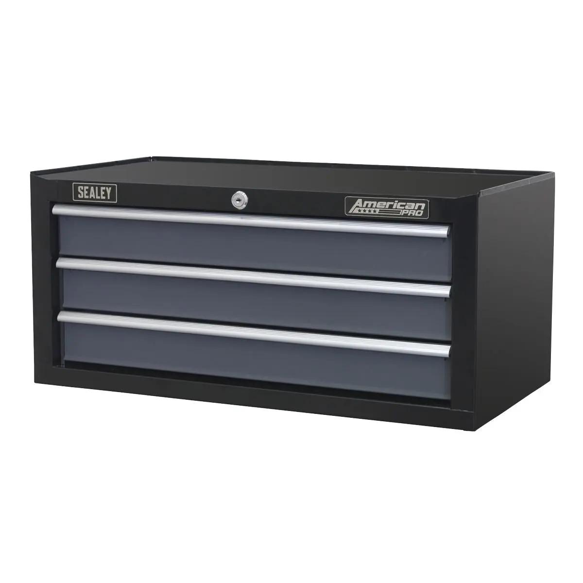 Sealey American Pro Mid-Box Tool Chest 3 Drawer with Ball-Bearing Slides - Black/Grey - Image 5