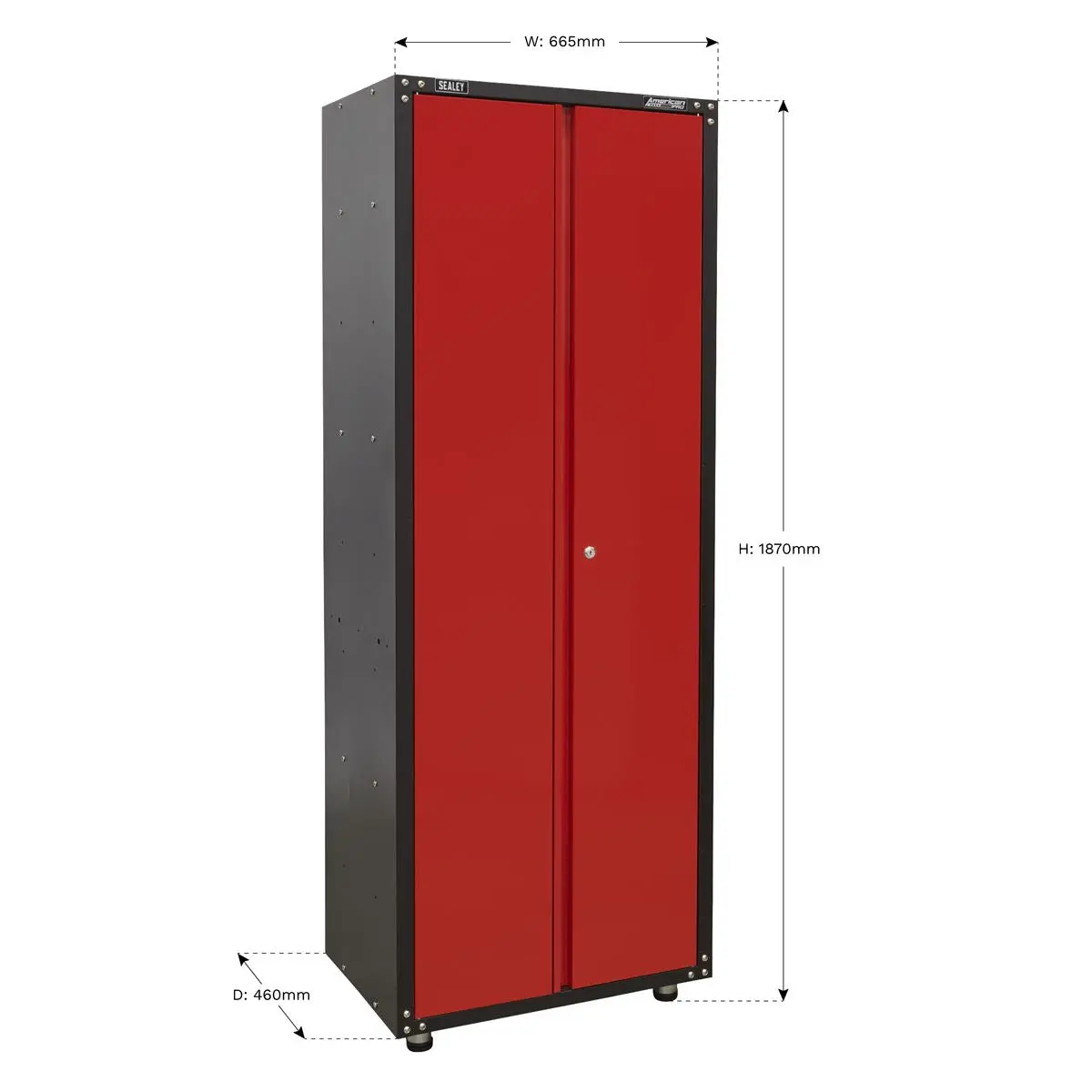 Sealey American Pro Modular 2 Door Full Height Cabinet 665mm - Image 9