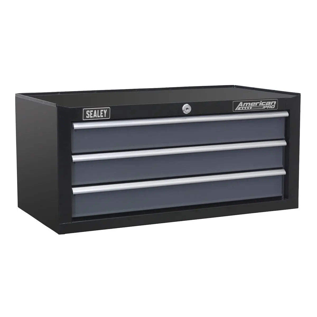 Sealey American Pro Tool Chest Combination 16 Drawer with Ball-Bearing Slides - Black/Grey & 468pc Tool Kit - Image 6