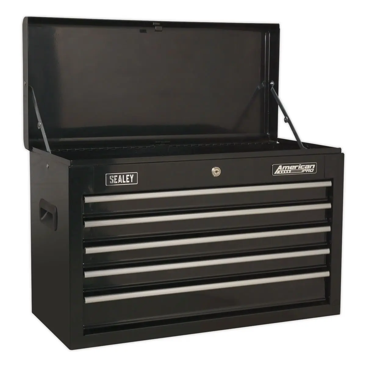 Sealey American Pro Topchest 5 Drawer with Ball-Bearing Slides - Black & 272pc Tool Kit - Image 4