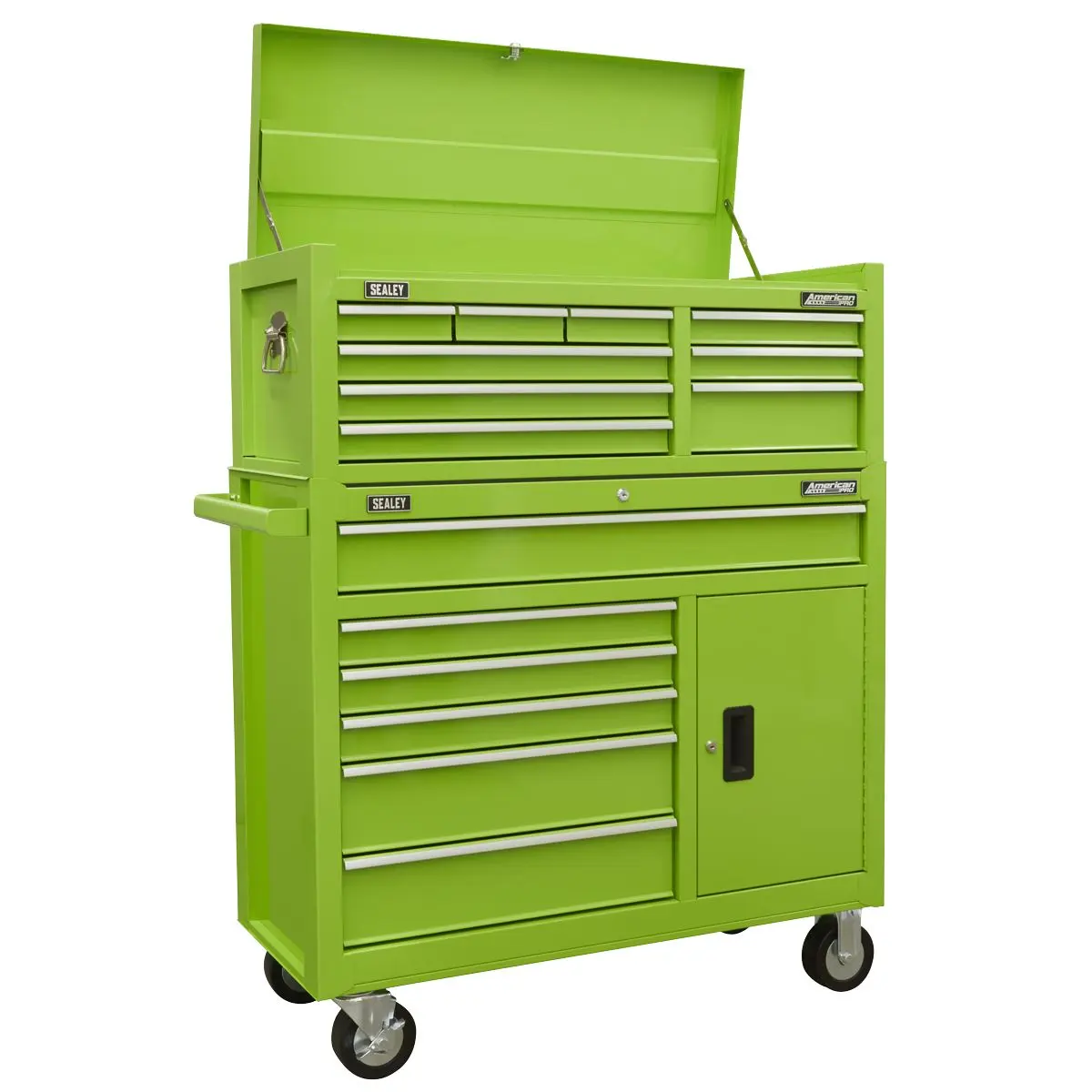 Sealey American Pro Topchest 9 Drawer with Ball Bearing Slides - Green - Image 10