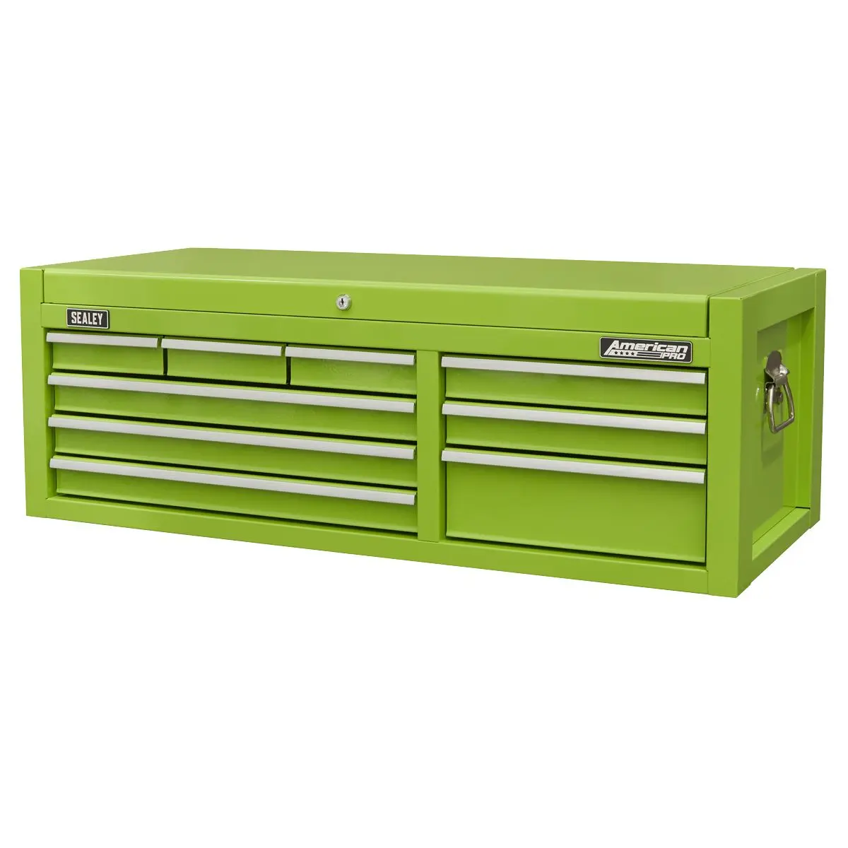 Sealey American Pro Topchest 9 Drawer with Ball Bearing Slides - Green - Image 8