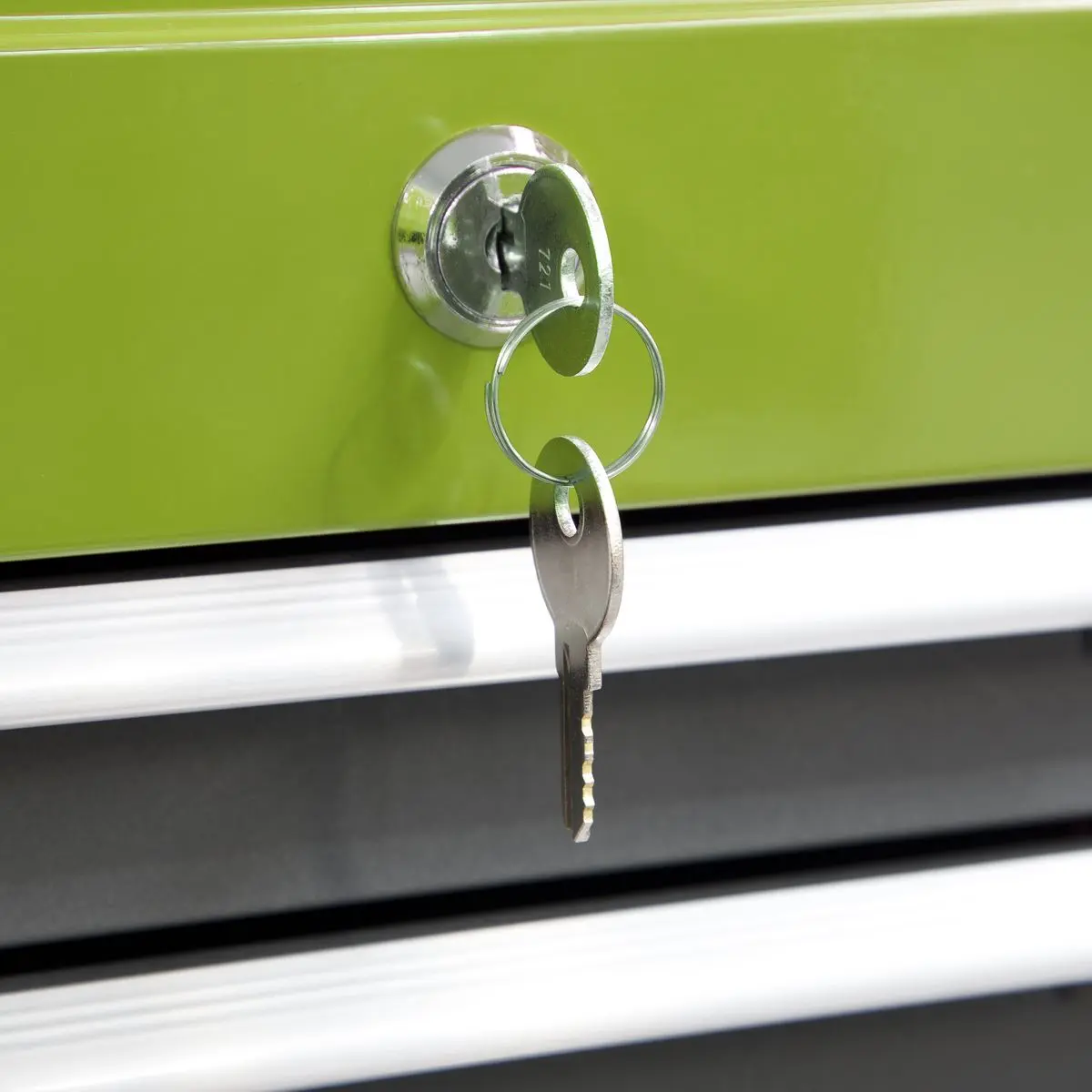 Sealey American Pro Topchest, Mid-Box Tool Chest & Rollcab 9 Drawer Stack - Green - Image 6