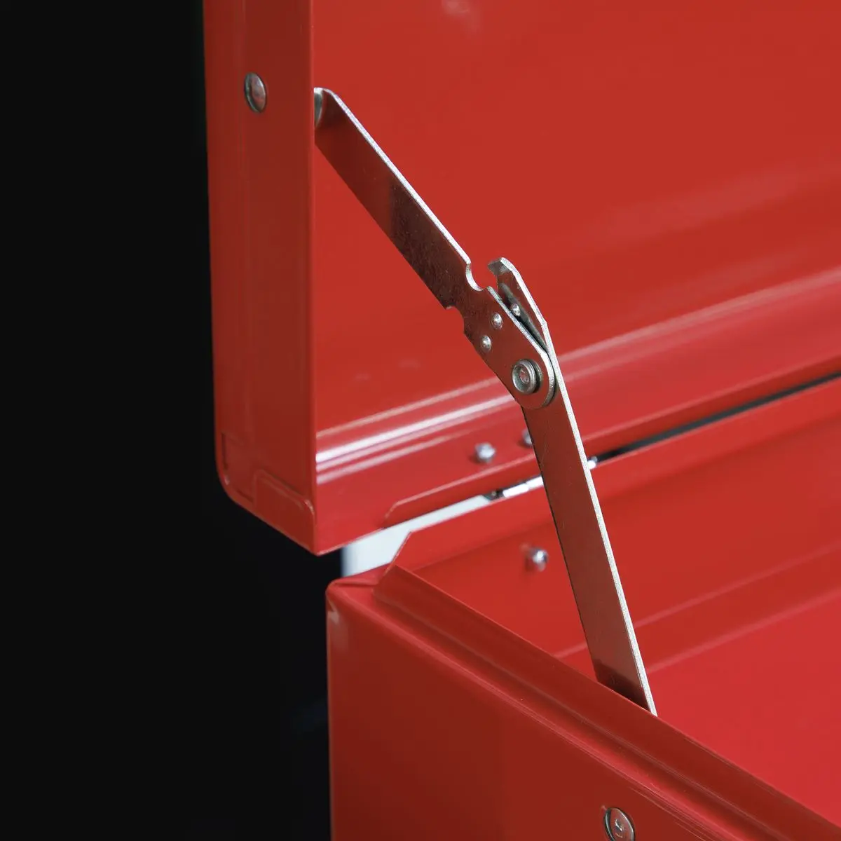 Sealey American Pro Topchest, Mid-Box Tool Chest & Rollcab 9 Drawer Stack - Red - Image 10