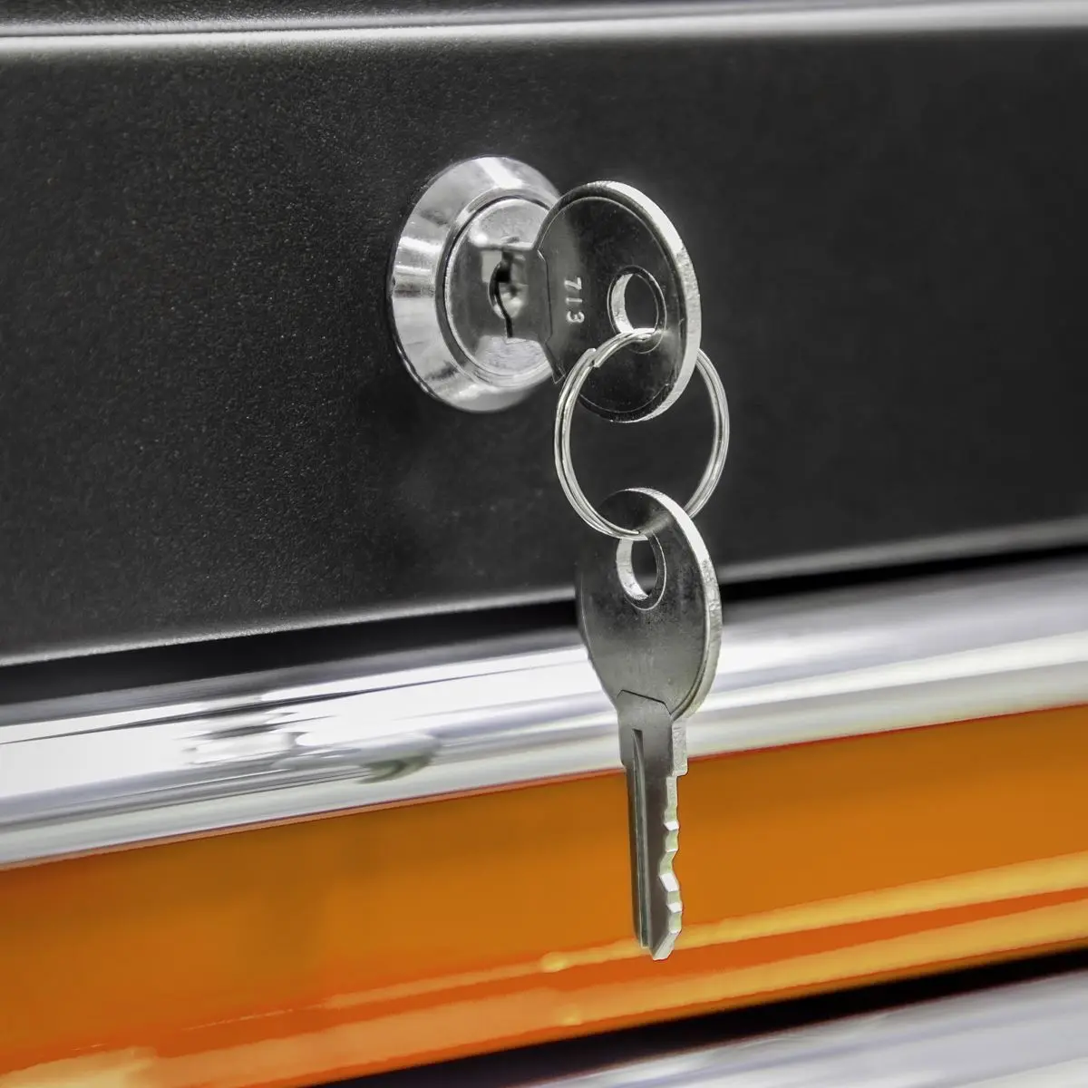 Sealey American Pro Topchest & Rollcab Combination 6 Drawer with Ball-Bearing Slides - Orange - Image 5