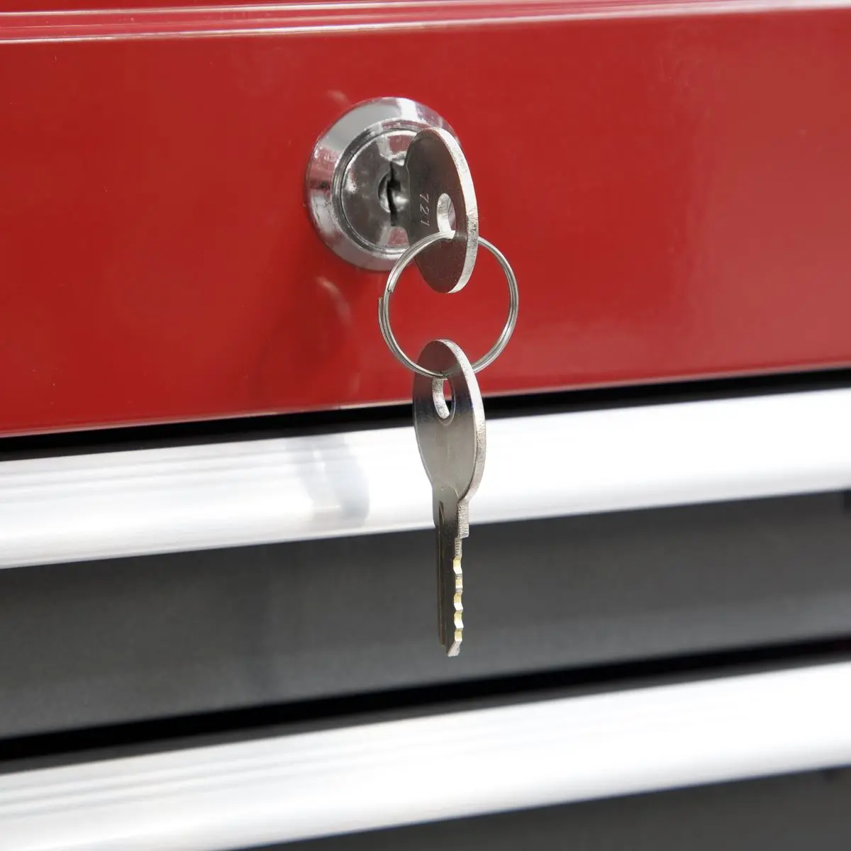 Sealey American Pro Topchest & Rollcab Combination 6 Drawer with Ball-Bearing Slides- Red - Image 4