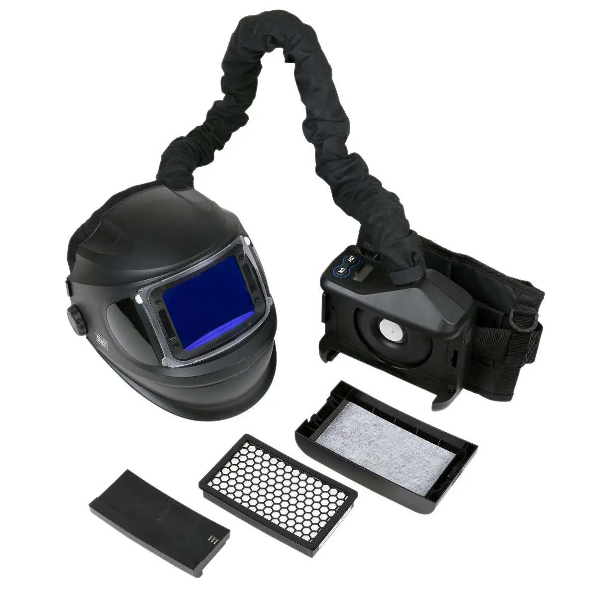 Sealey Auto Darkening Welding Helmet with TH3 Powered Air Purifying Respirator (PAPR) - Image 4