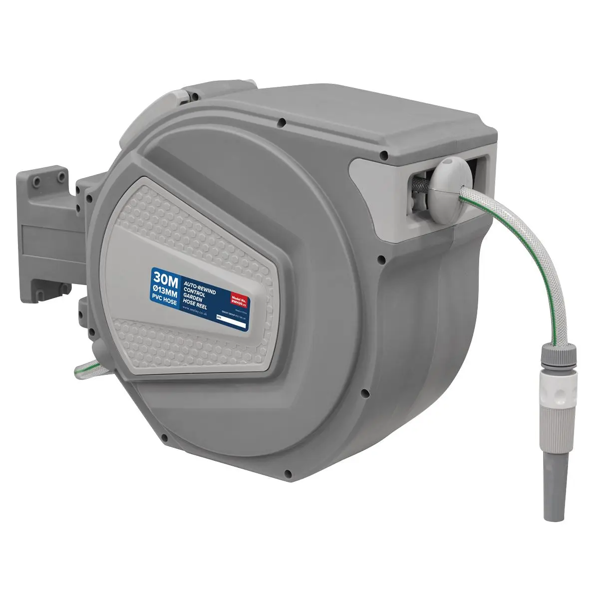 Sealey Auto-Rewind Control Garden Hose Reel 30m - Image 2