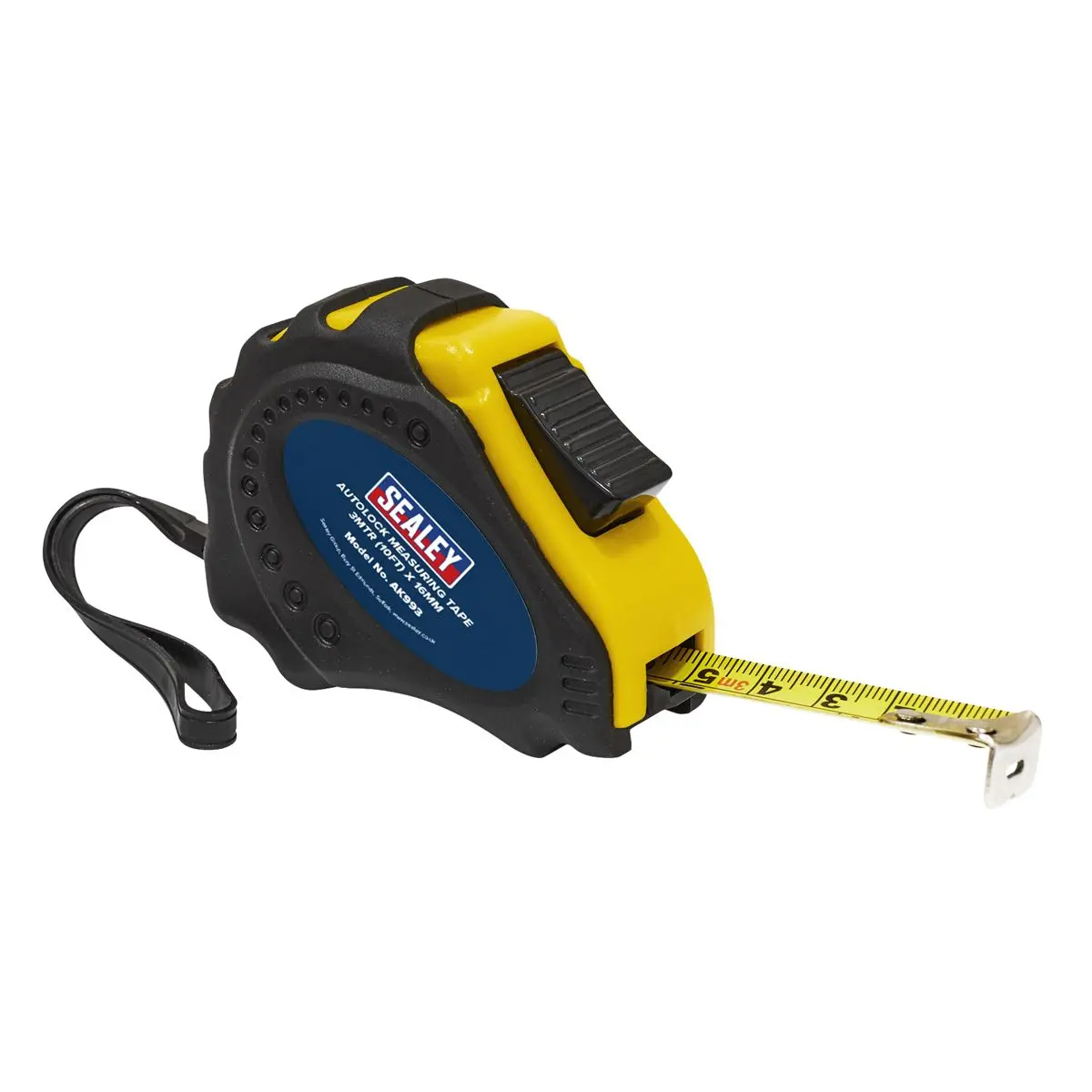 Sealey Auto Lock Tape Measure 3m(10ft) x 16mm - Metric/Imperial