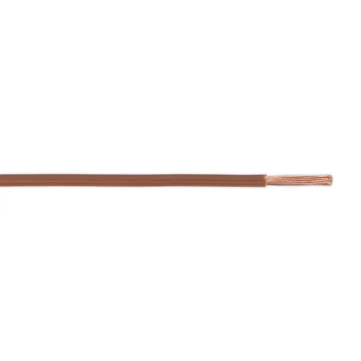 Sealey Automotive Cable Thin Wall Single 2mm² 28/0.30mm 50m Brown