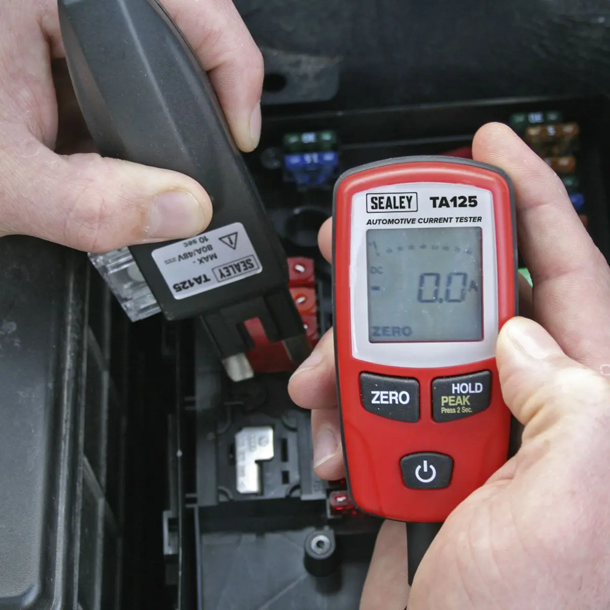 Sealey Automotive Current Tester 80A - Mini, Standard & Maxi Blade Fuses - Image 3