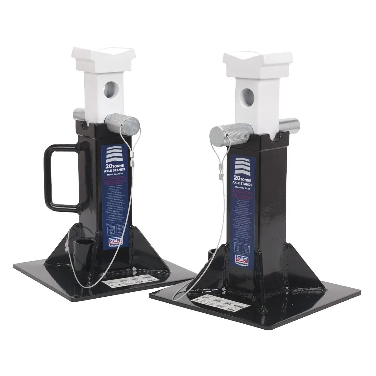 Sealey Axle Stands 20 Tonne Capacity Per Stand Pair - Image 2