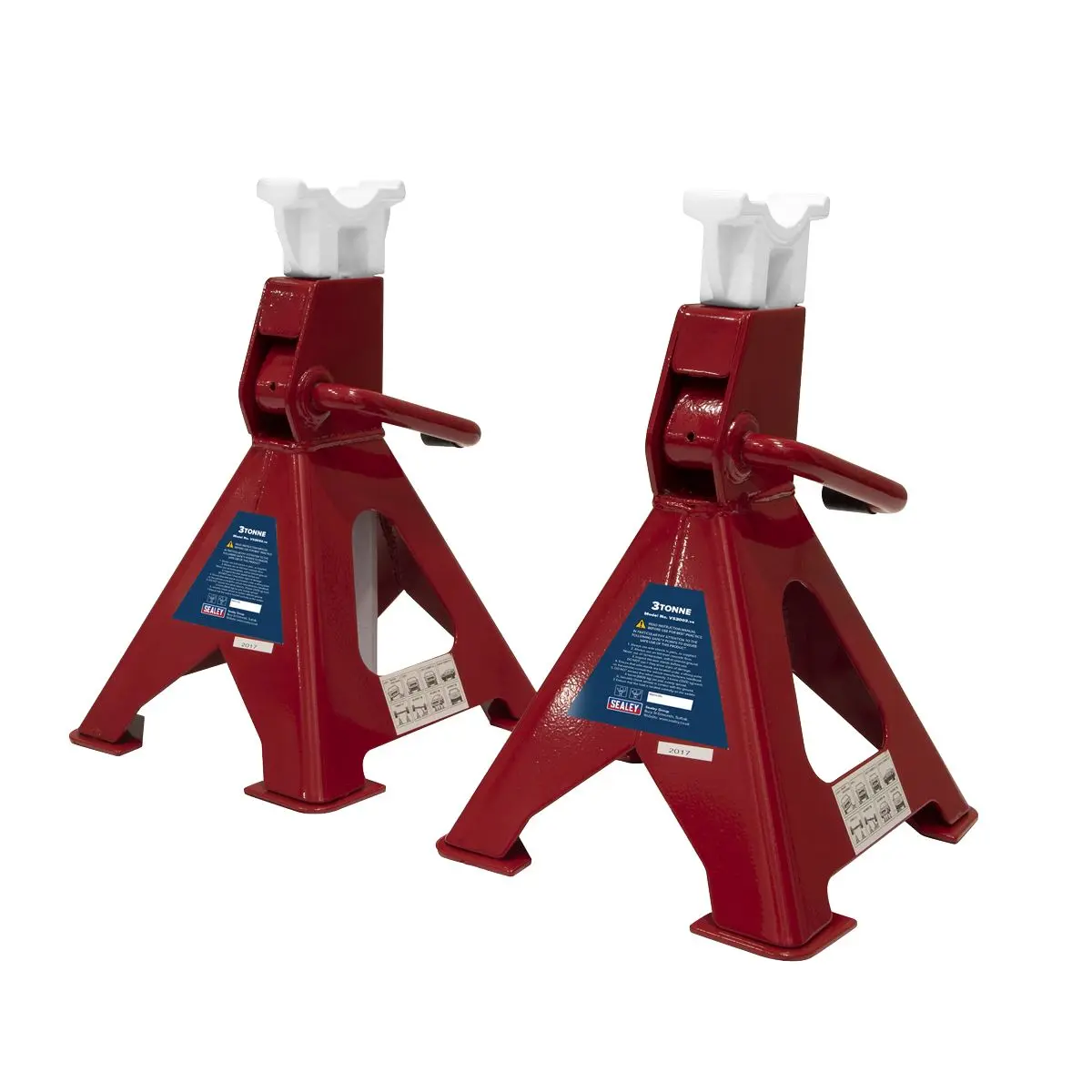 Sealey Ratchet Type Axle Stands (Pair) 3 Tonne Capacity per Stand - Image 3