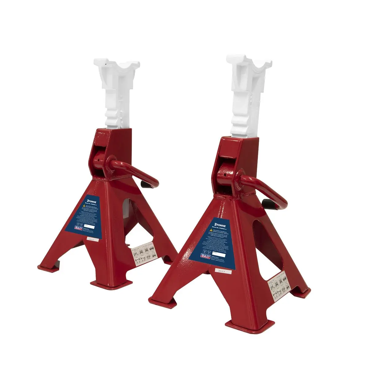 Sealey Ratchet Type Axle Stands (Pair) 3 Tonne Capacity per Stand - Image 4
