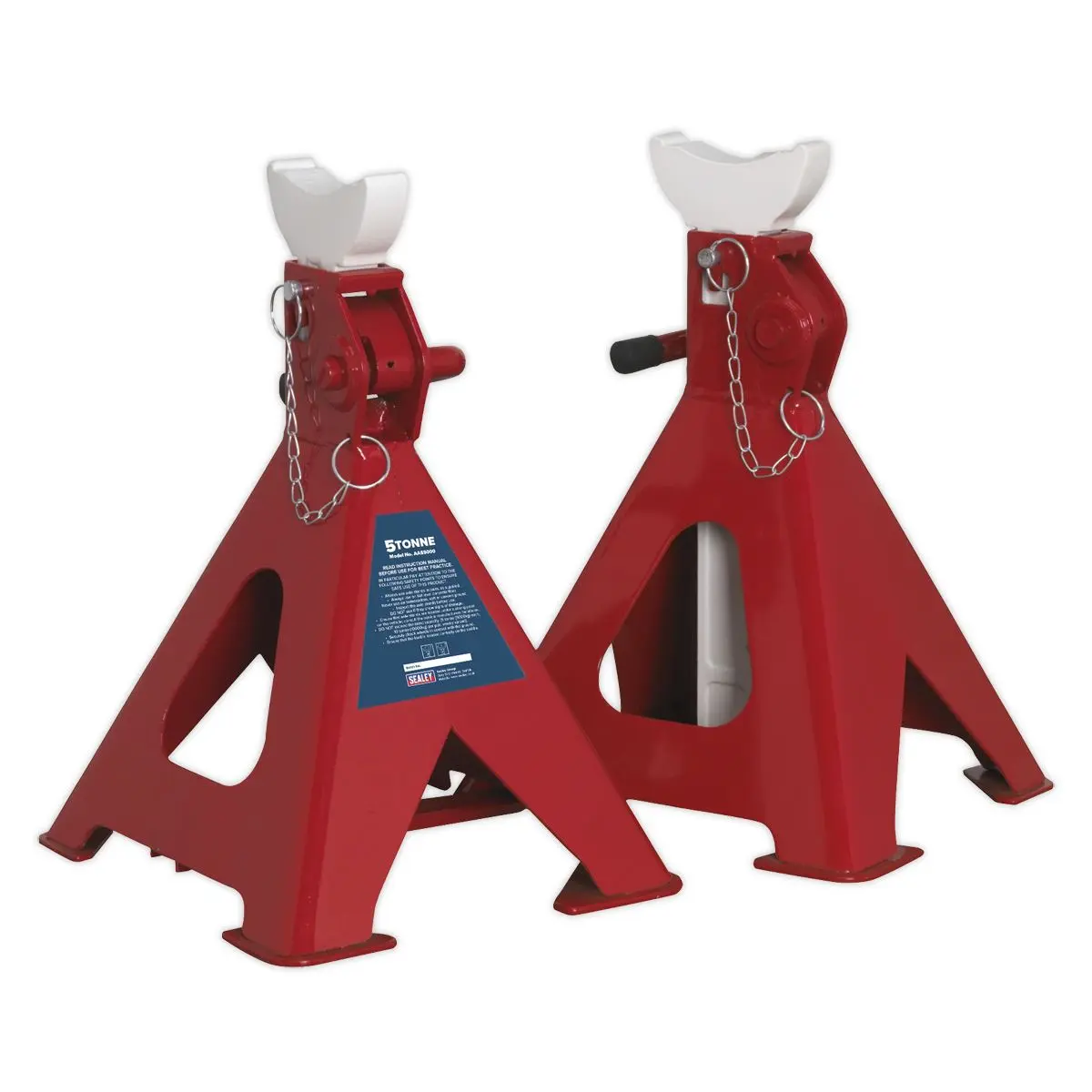 Sealey Auto Rise Ratchet Axle Stands (Pair) 5 Tonne Capacity per Stand - Image 6