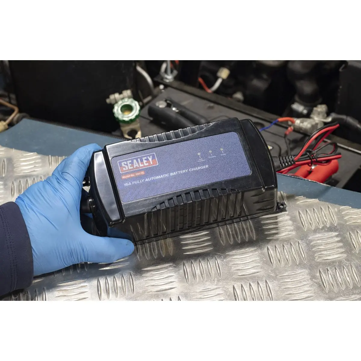 Sealey Battery Maintainer Charger 12V 15A Fully Automatic - Image 2