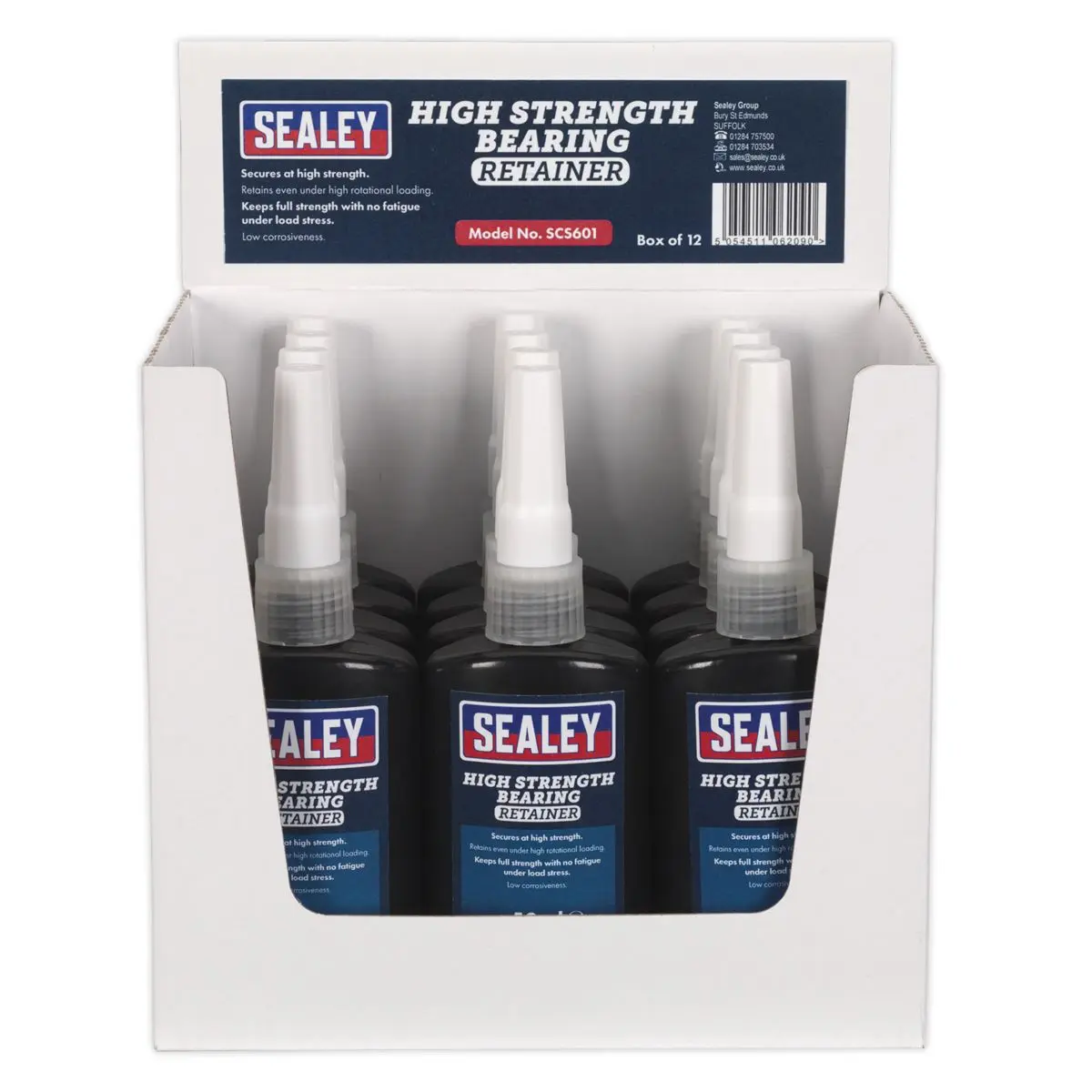 Sealey Bearing Fit Retainer High Strength 50ml Pack of 12 - Image 3