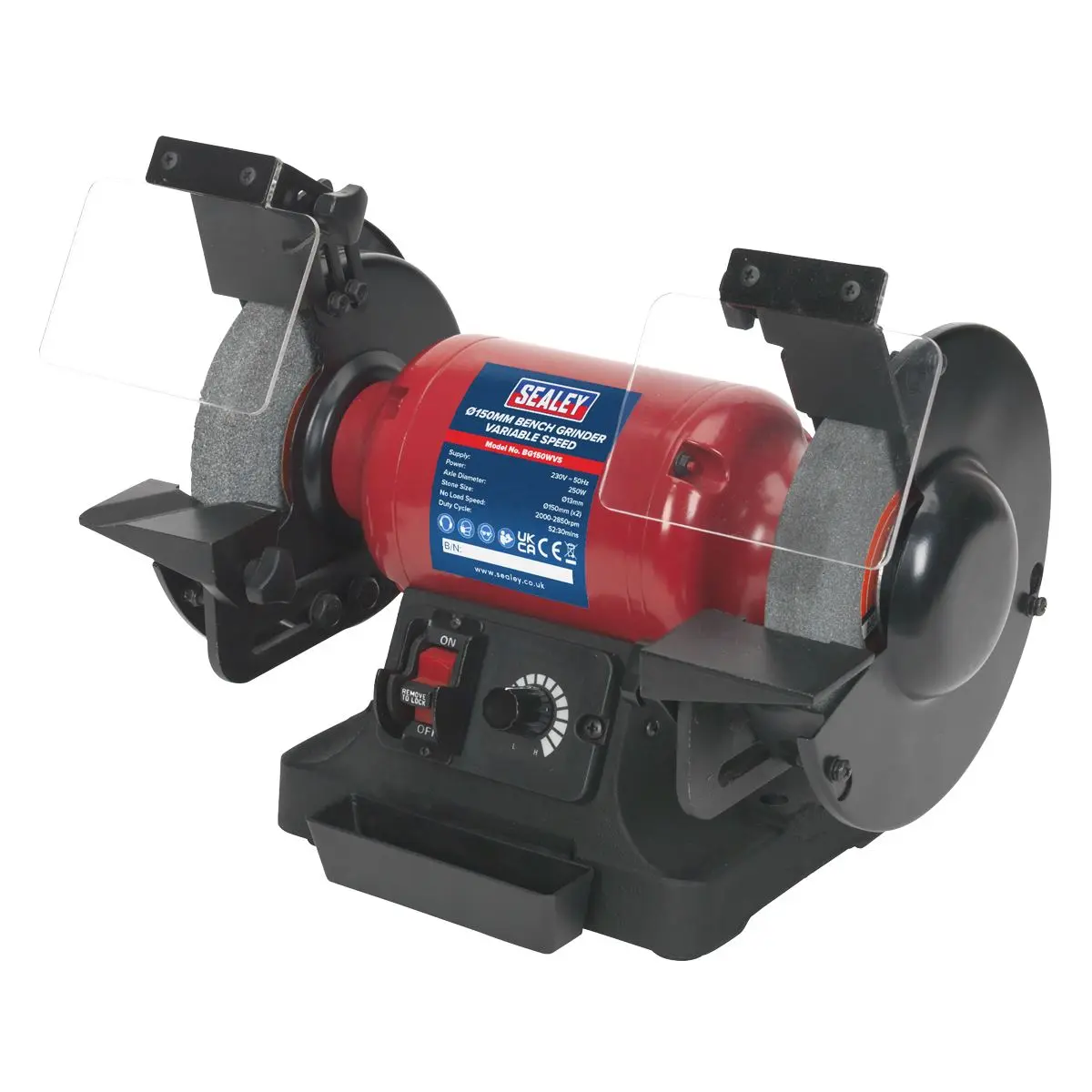 Sealey Bench Grinder Ø150mm Variable Speed - Image 2