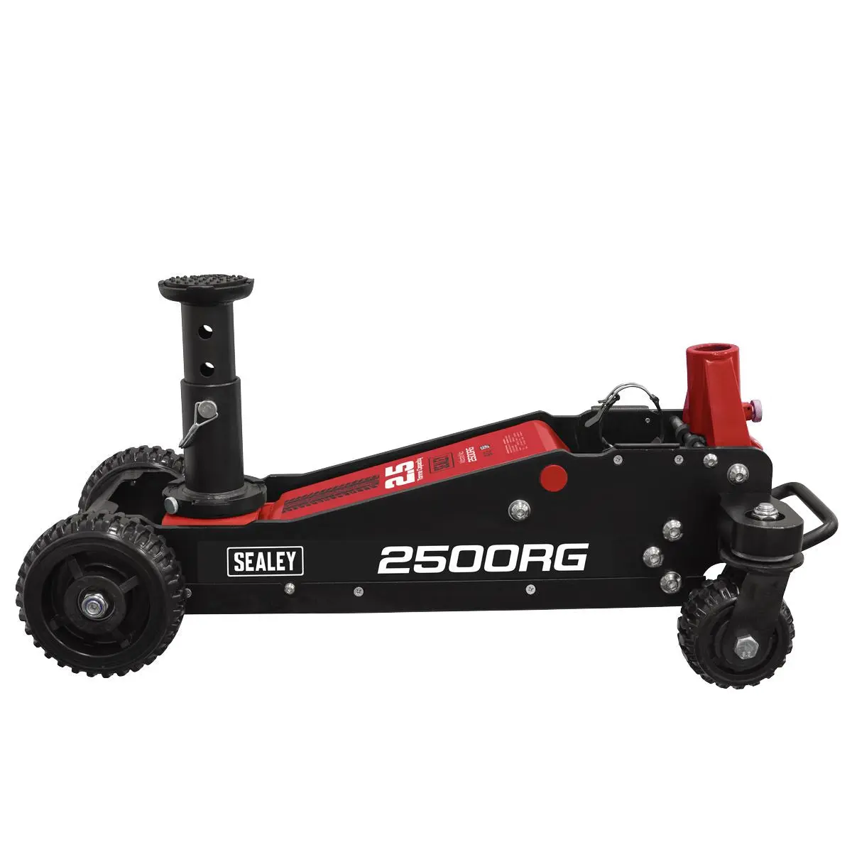 Sealey Big Wheel Hybrid Trolley Jack for Off-Road Vehicles, SUVs, Vans & 4x4s with Super Rocket Lift 2.5 Tonne - Image 5