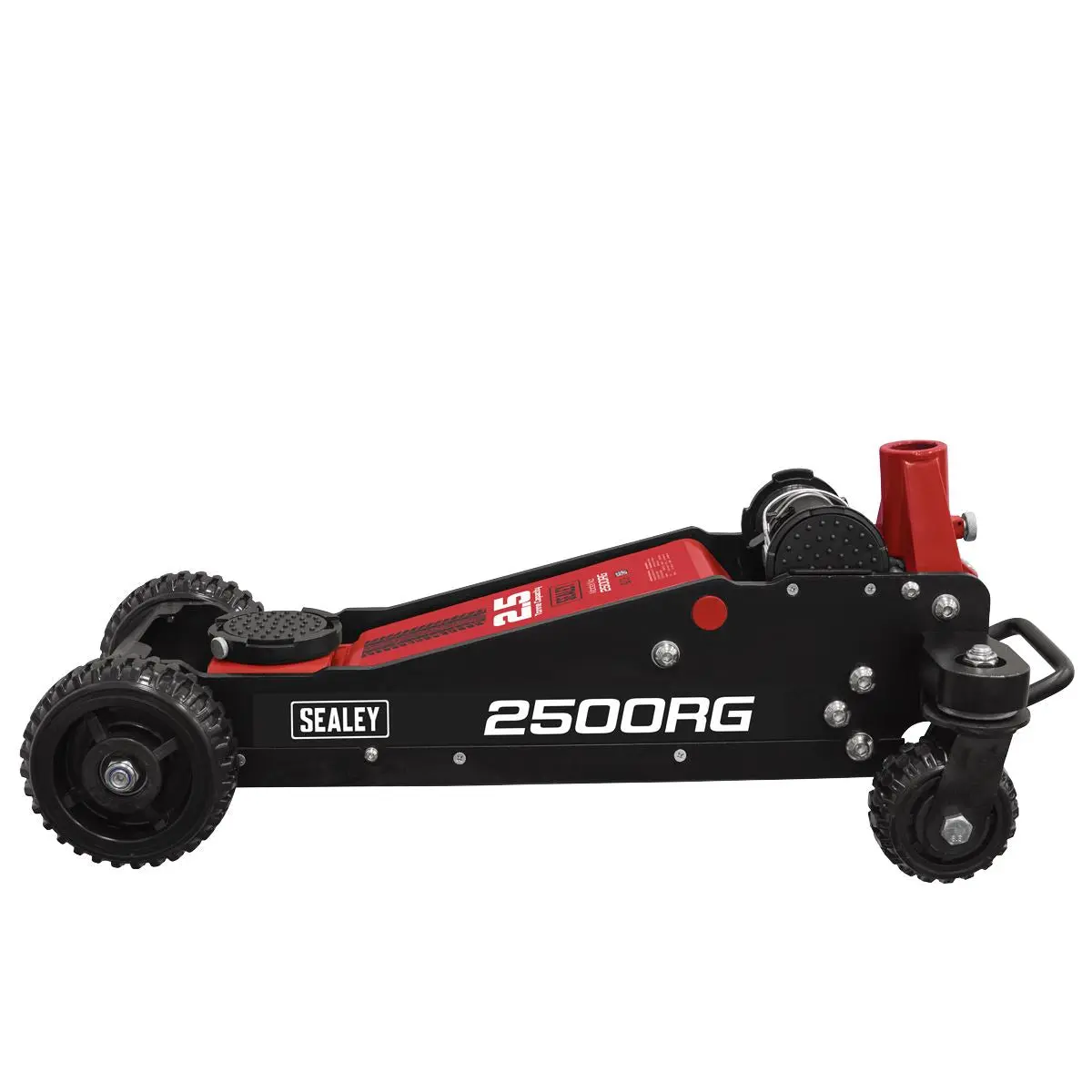 Sealey Big Wheel Hybrid Trolley Jack for Off-Road Vehicles, SUVs, Vans & 4x4s with Super Rocket Lift 2.5 Tonne - Image 6