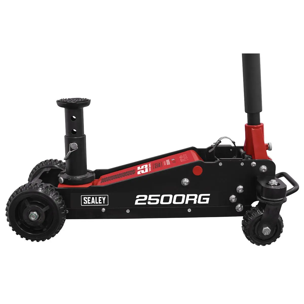 Sealey Big Wheel Hybrid Trolley Jack for Off-Road Vehicles, SUVs, Vans & 4x4s with Super Rocket Lift 2.5 Tonne - Image 7
