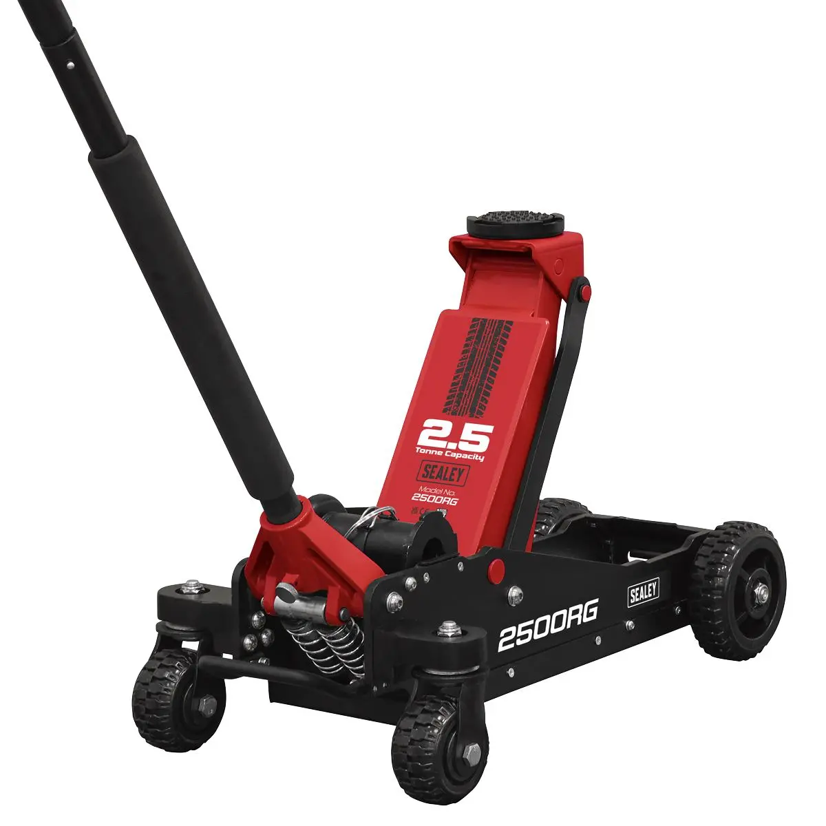 Sealey Big Wheel Hybrid Trolley Jack for Off-Road Vehicles, SUVs, Vans & 4x4s with Super Rocket Lift 2.5 Tonne - Image 8