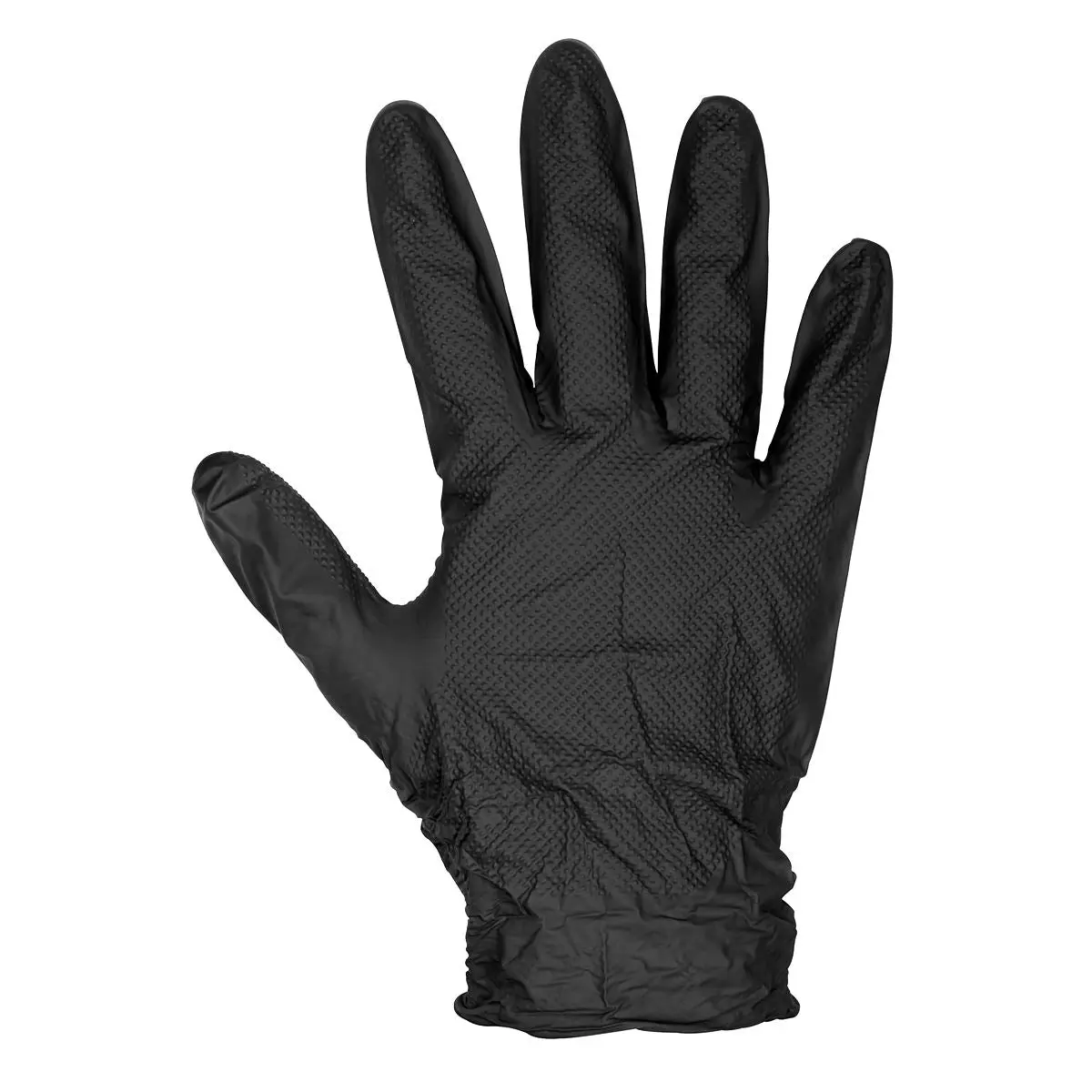 Sealey Black Diamond Grip Extra-Thick Nitrile Powder-Free Gloves Large - Pack of 50 - Image 7